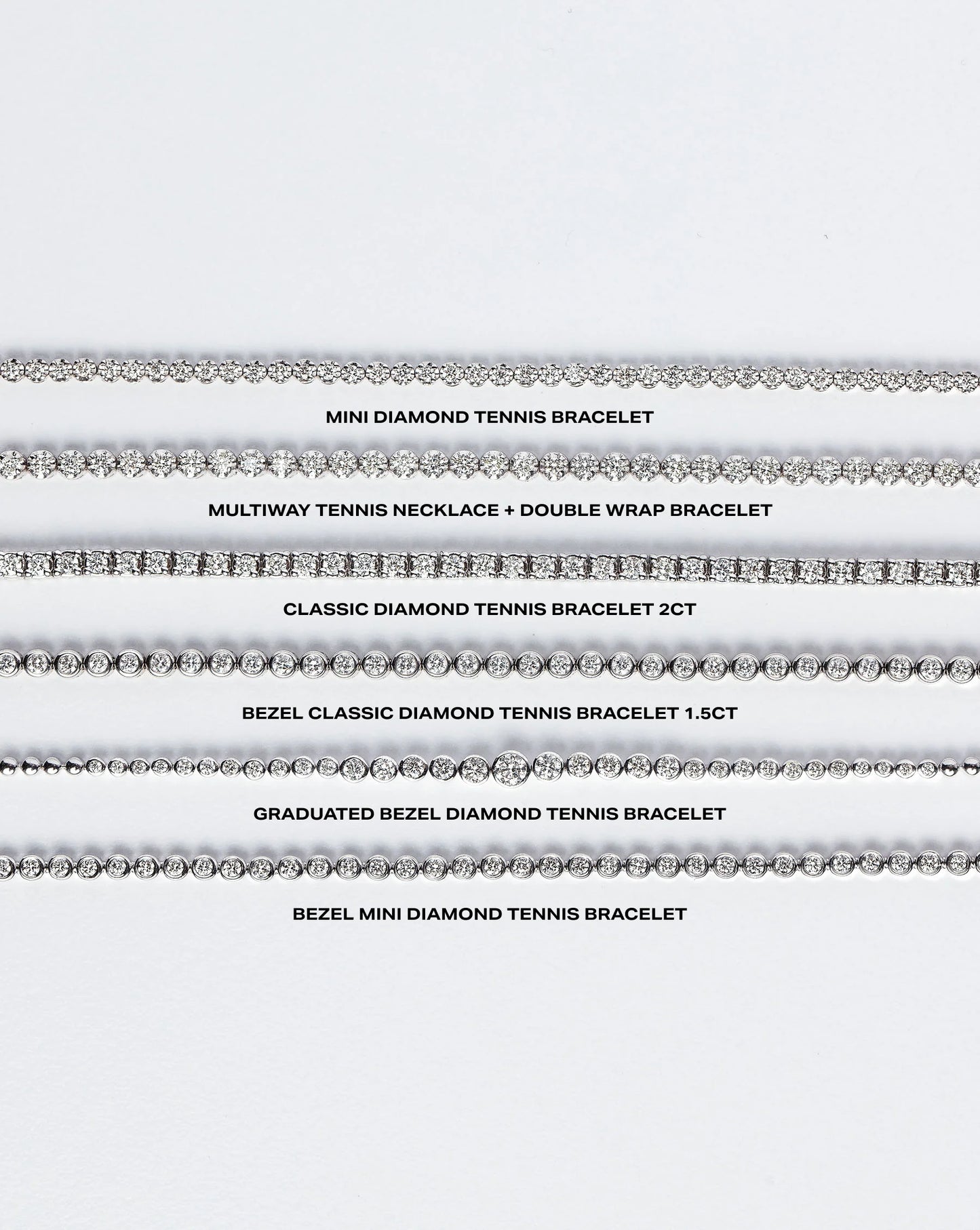 Graduated Bezel Diamond Tennis Bracelet