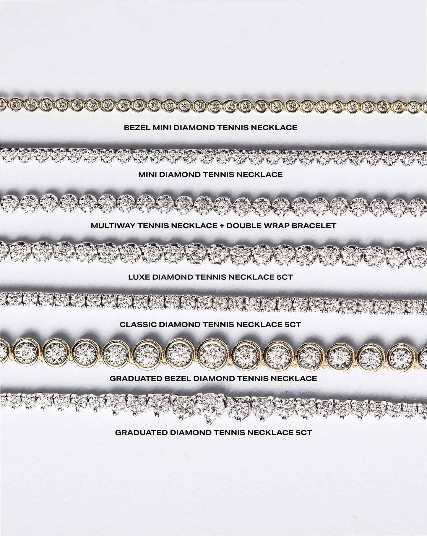 Graduated Diamond Tennis Necklace