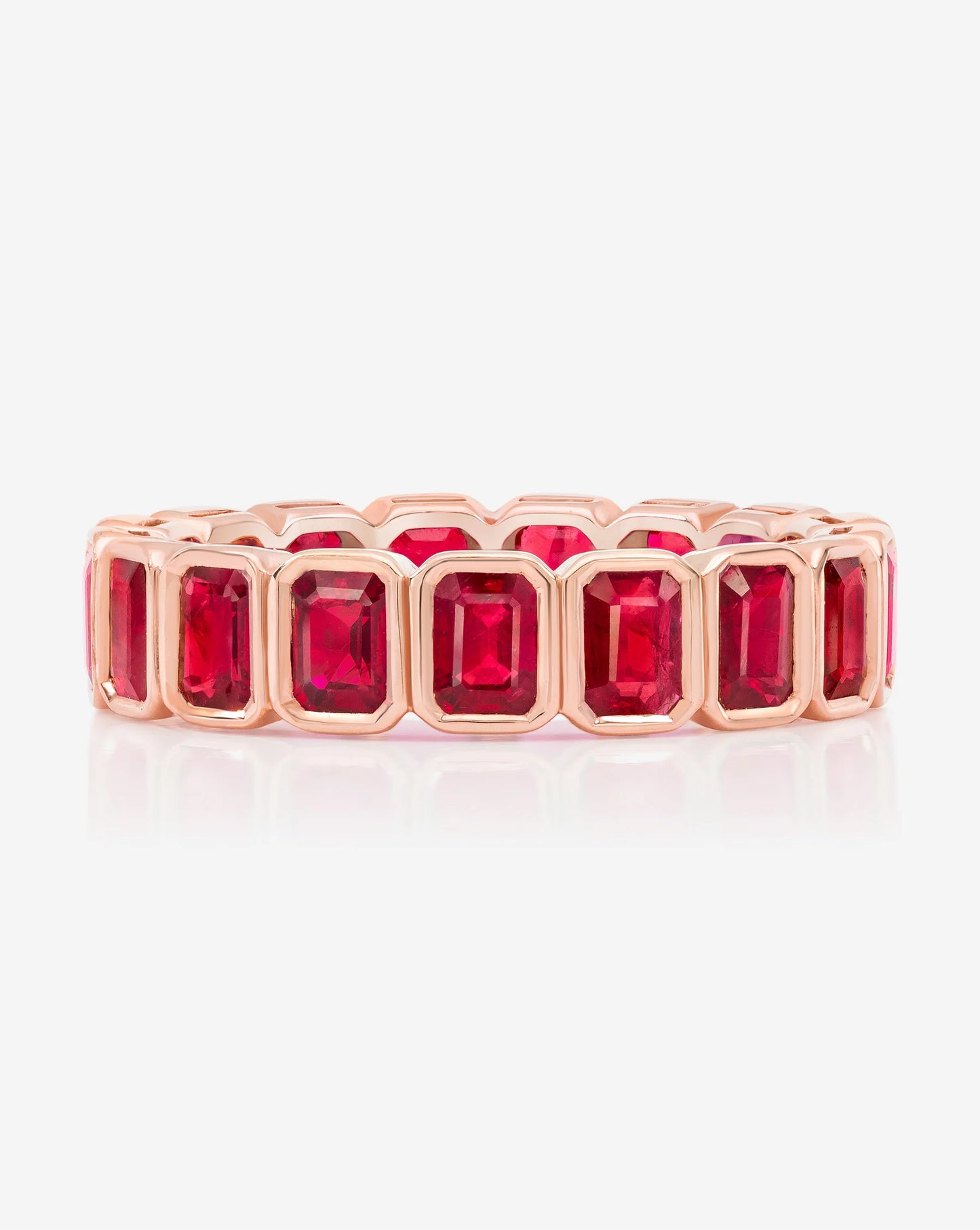 Gemstone Bezel Eternity Band