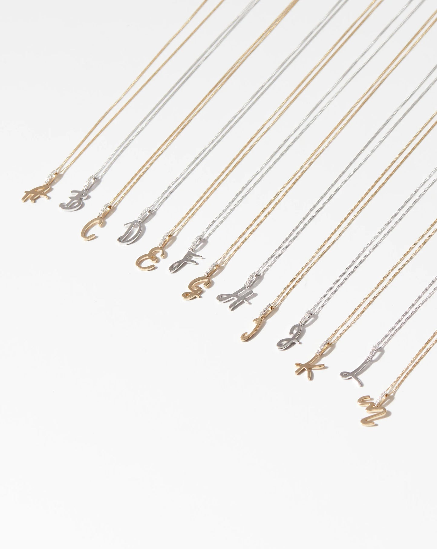 Script Initial Necklace
