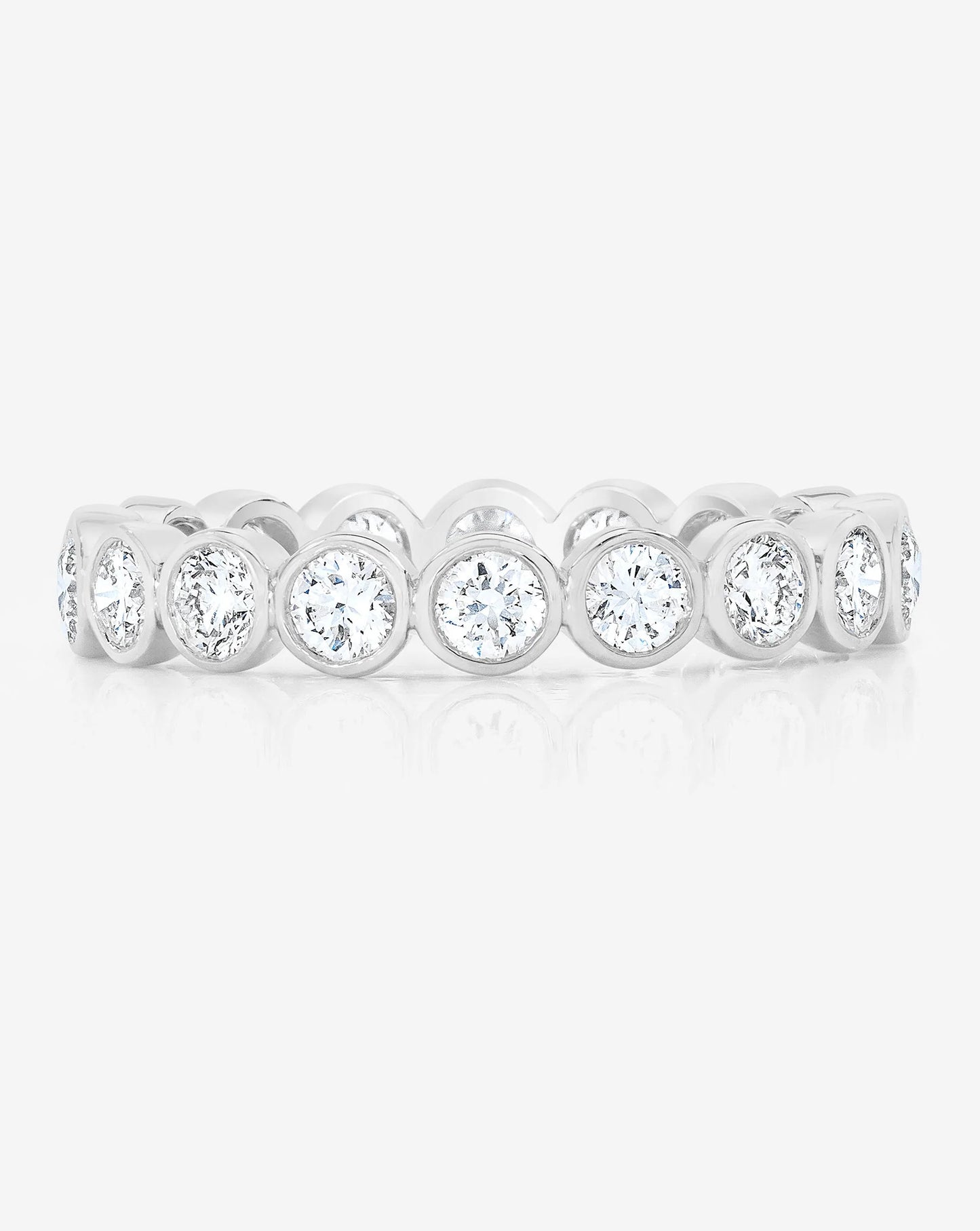 Round Bezel Eternity Band