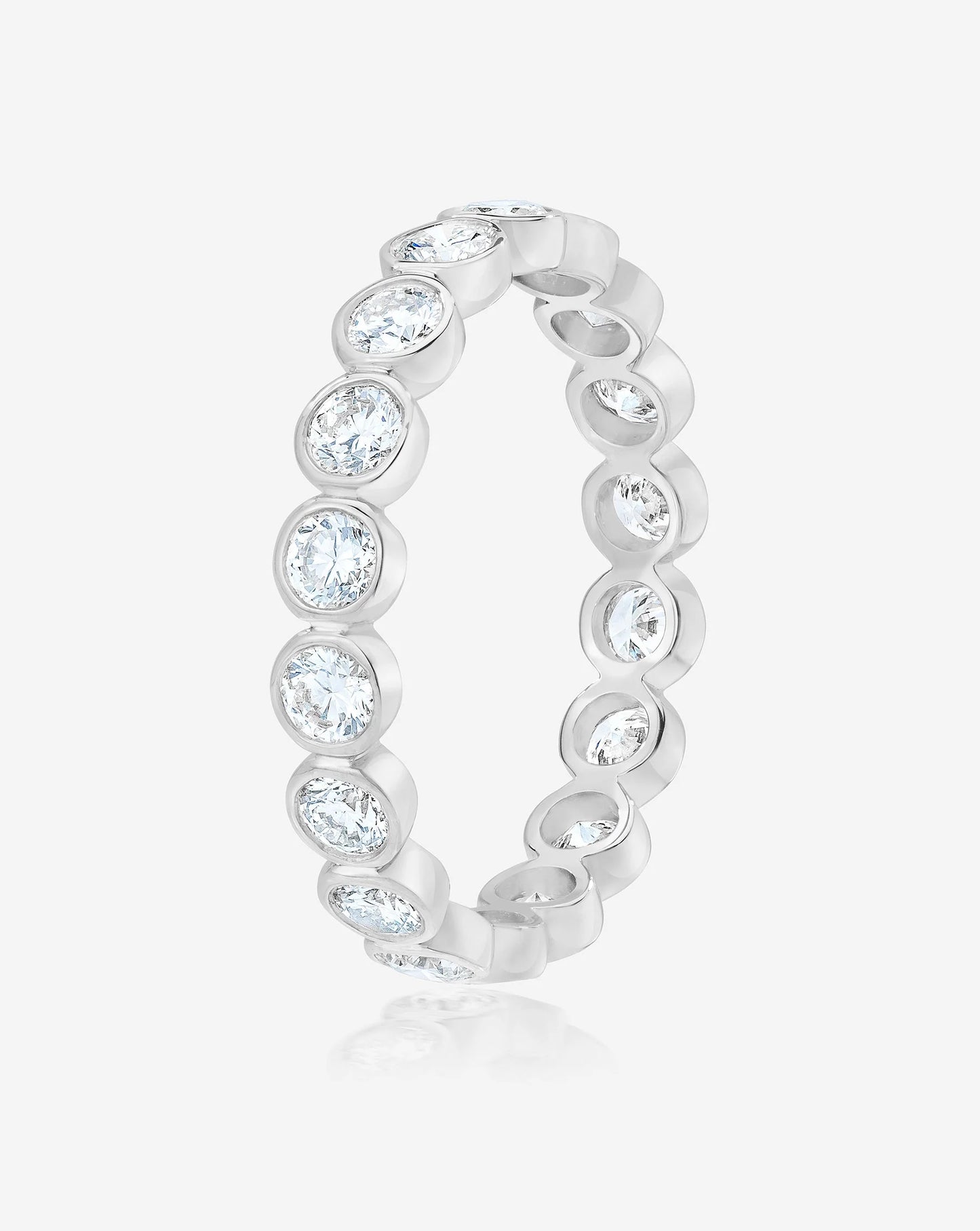 Round Bezel Eternity Band