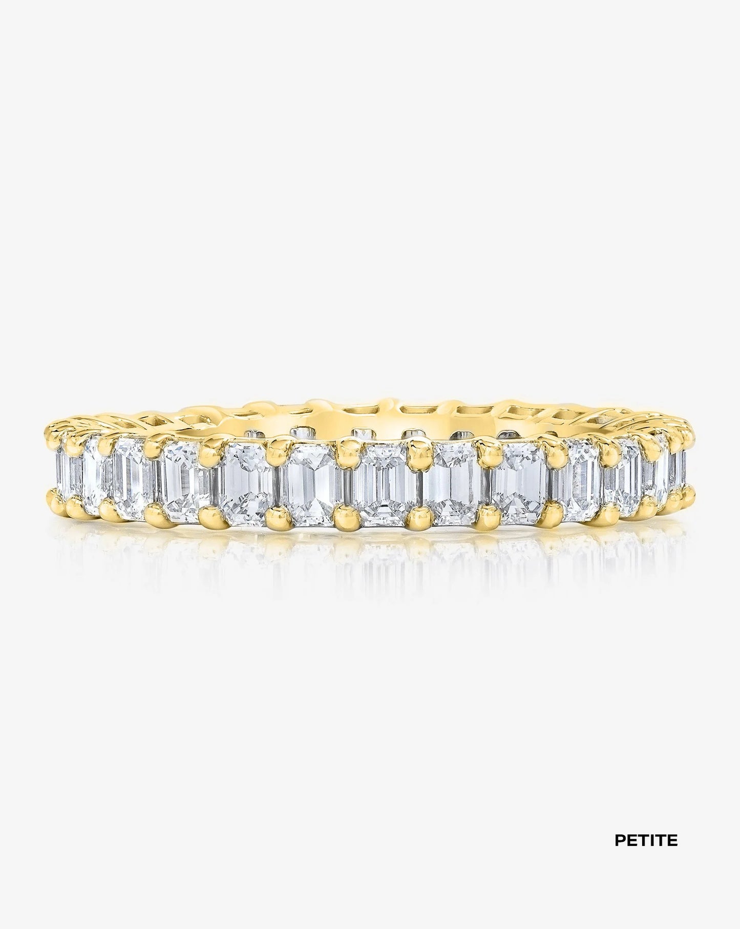 Lab Grown Emerald Diamond Eternity Band