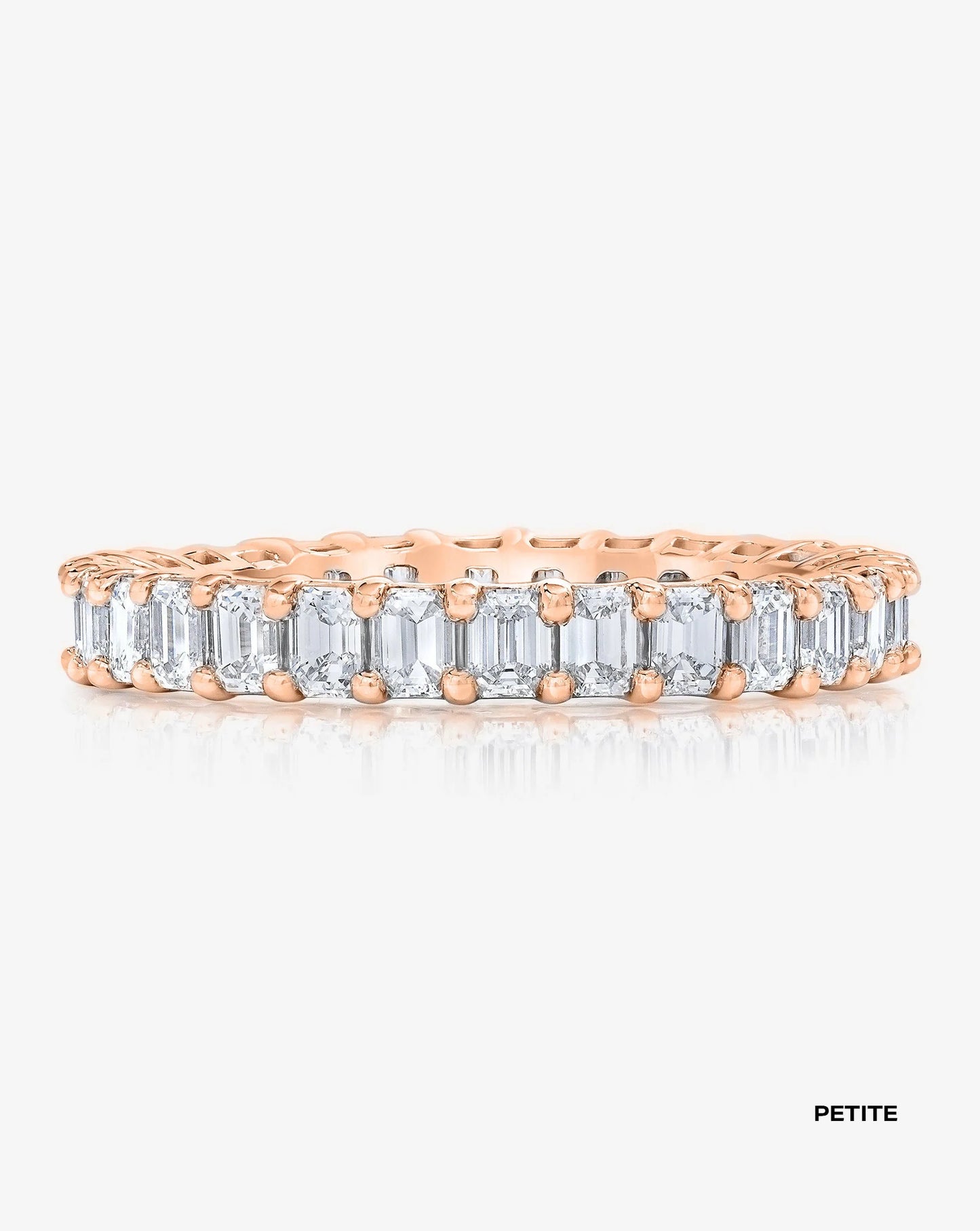 Lab Grown Emerald Diamond Eternity Band