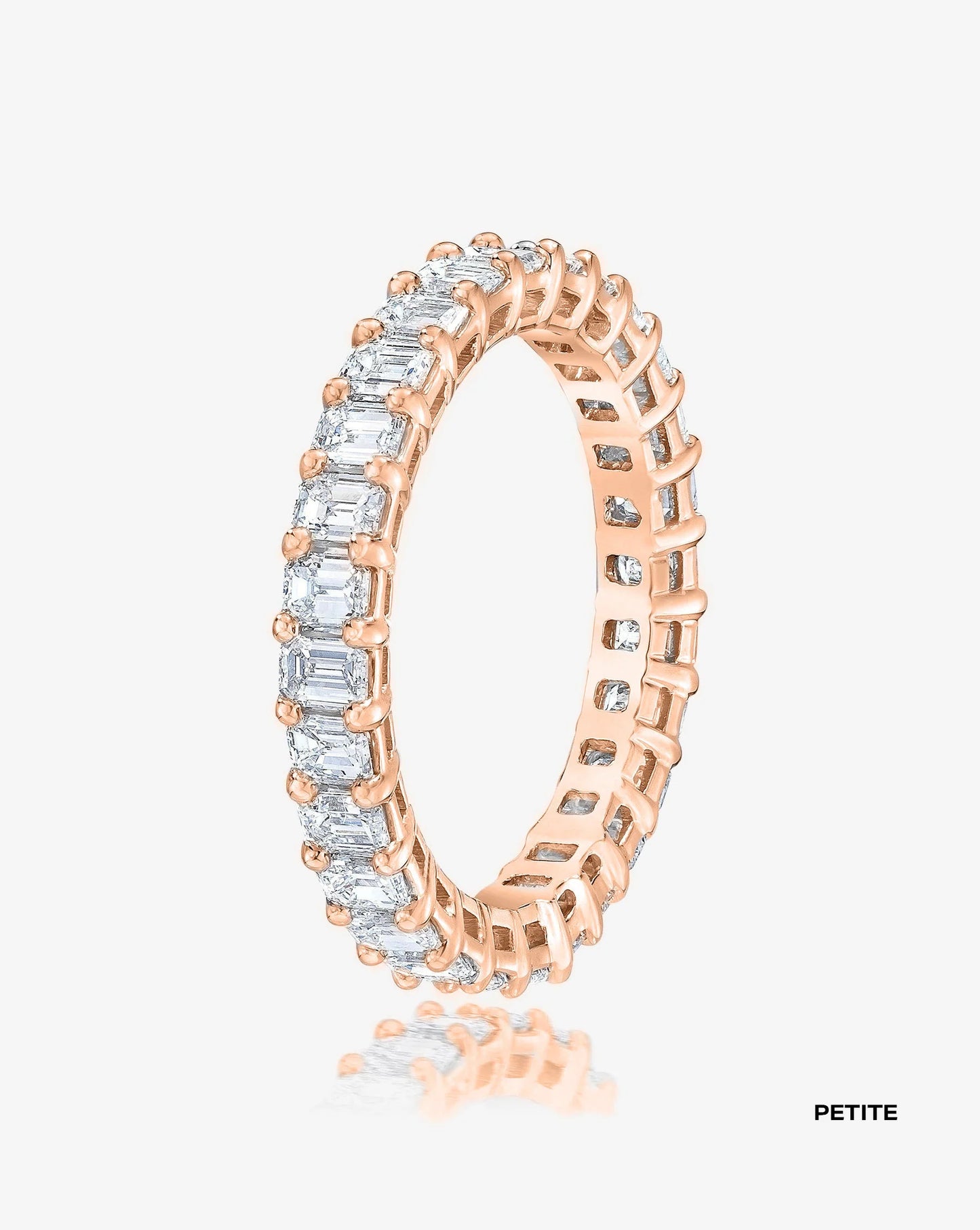 Lab Grown Emerald Diamond Eternity Band