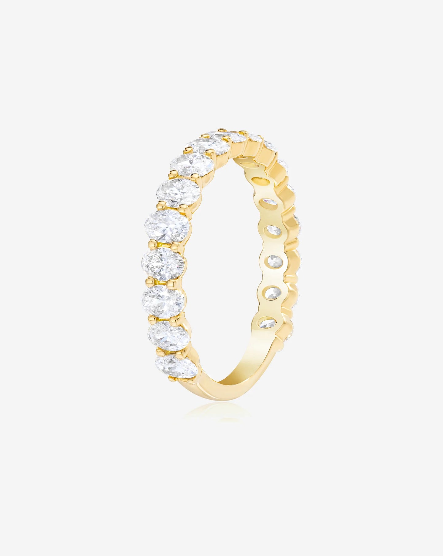 Lab Grown Oval 3/4 Diamond Band