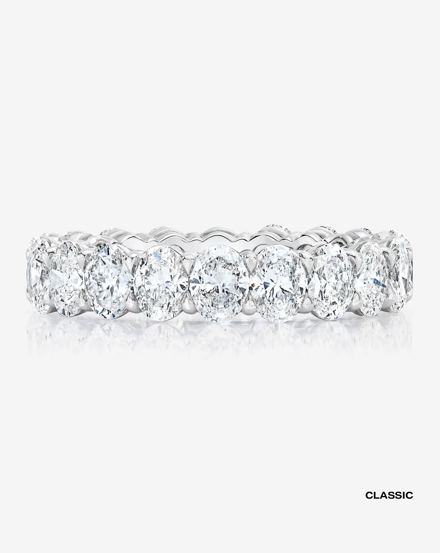 Lab Grown Oval Diamond Eternity Band