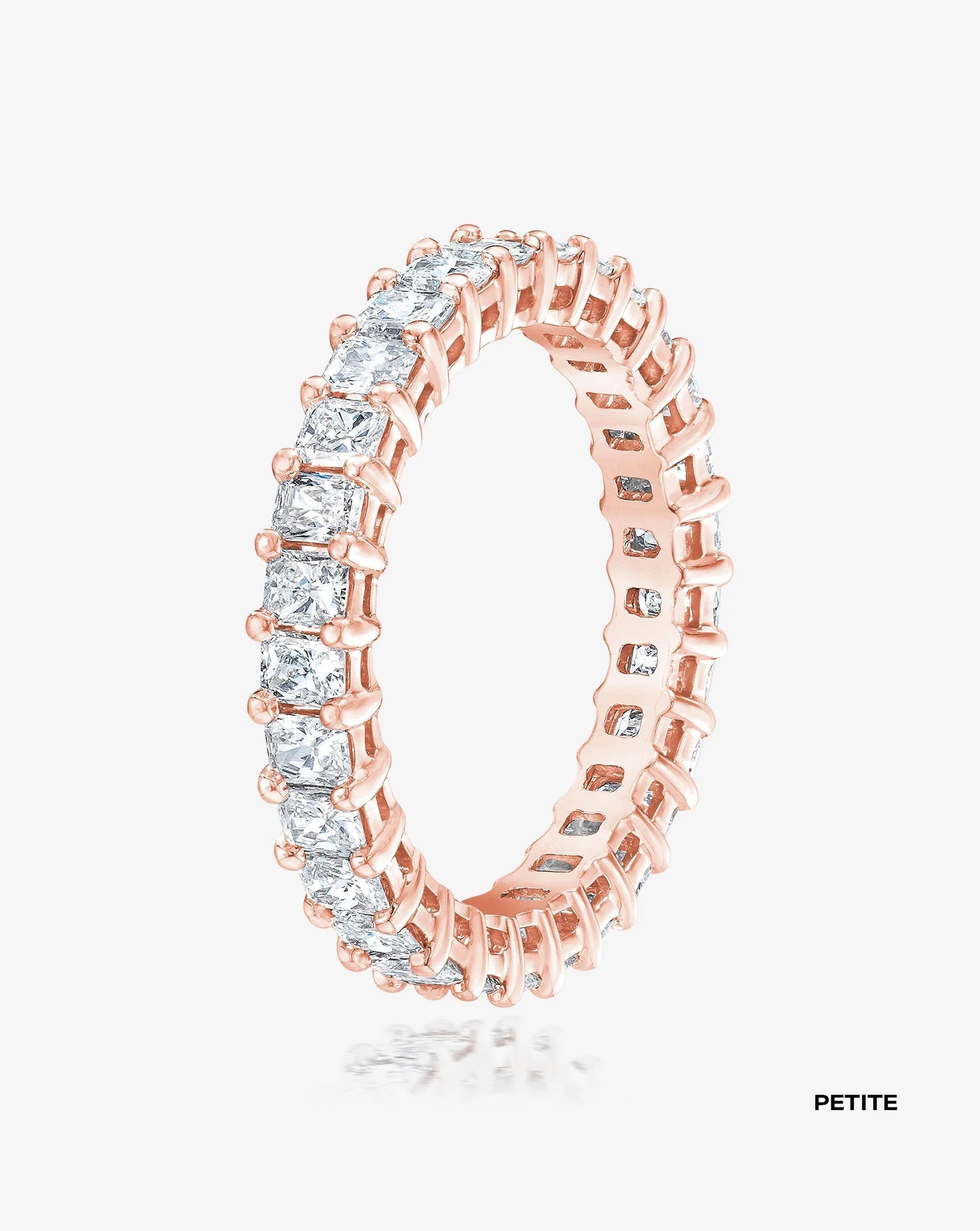 Lab Grown Radiant Diamond Eternity Band