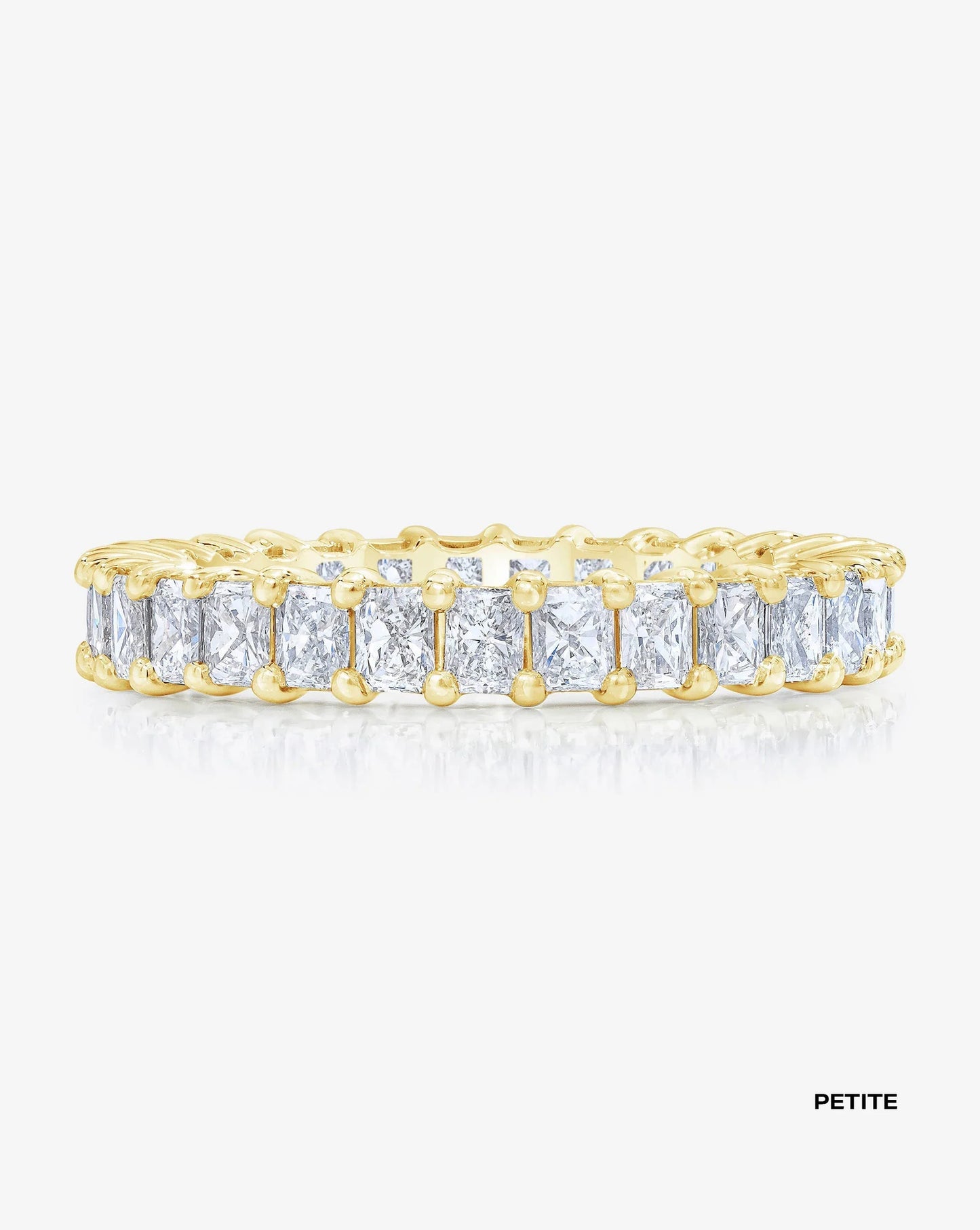 Lab Grown Radiant Diamond Eternity Band