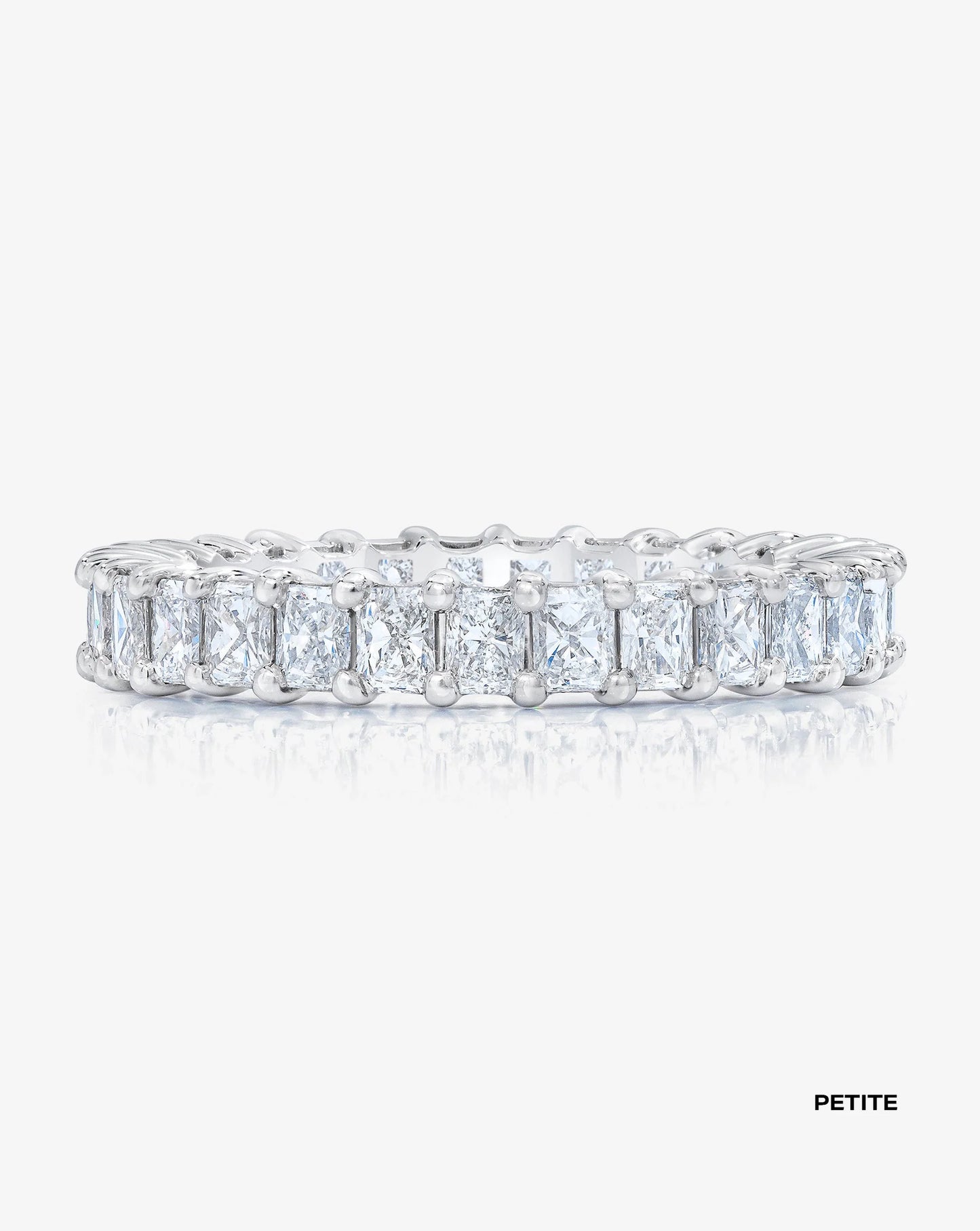 Lab Grown Radiant Diamond Eternity Band