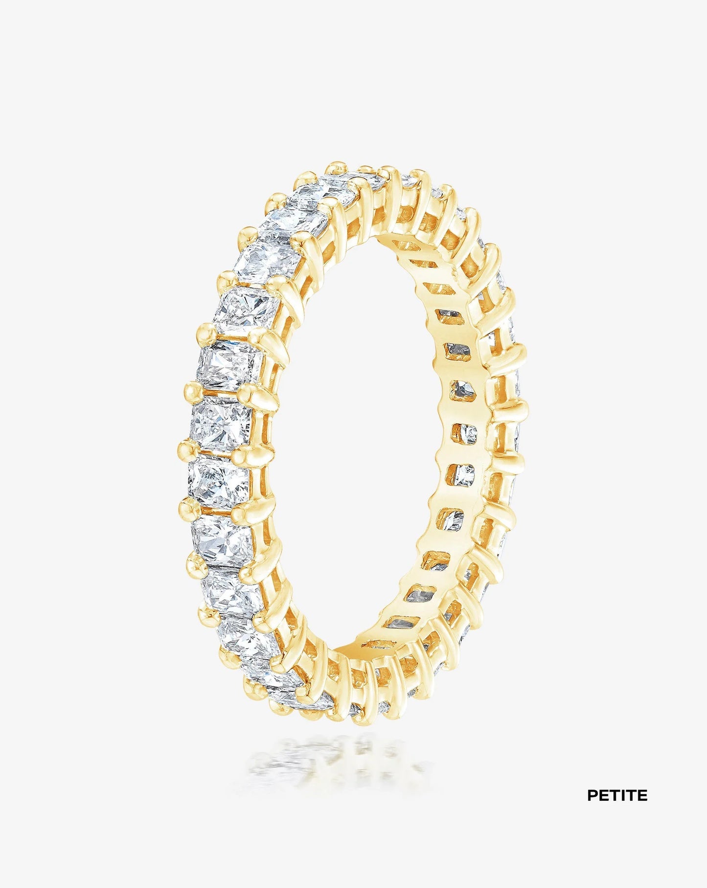 Lab Grown Radiant Diamond Eternity Band