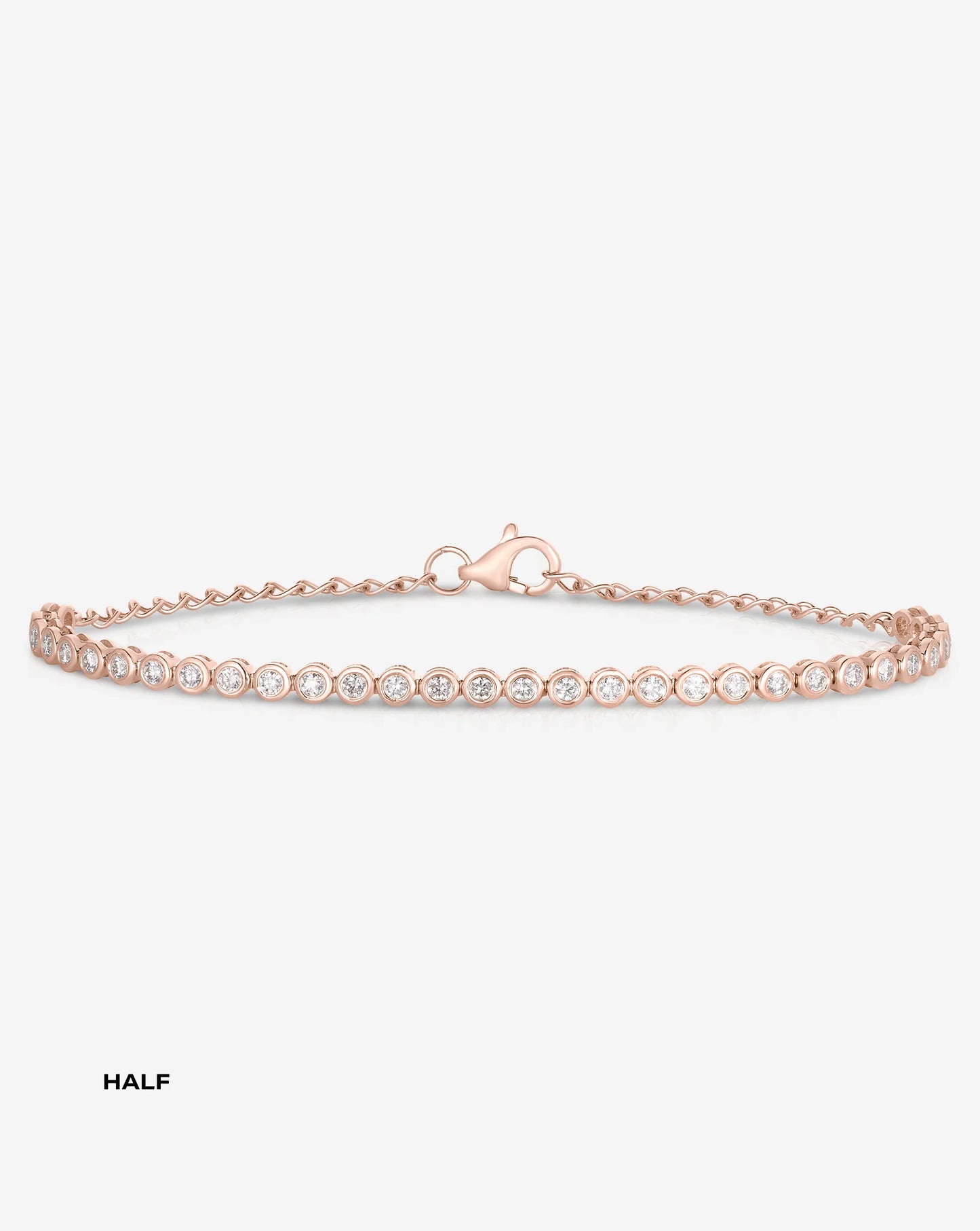 Bezel Mini Diamond Tennis Bracelet