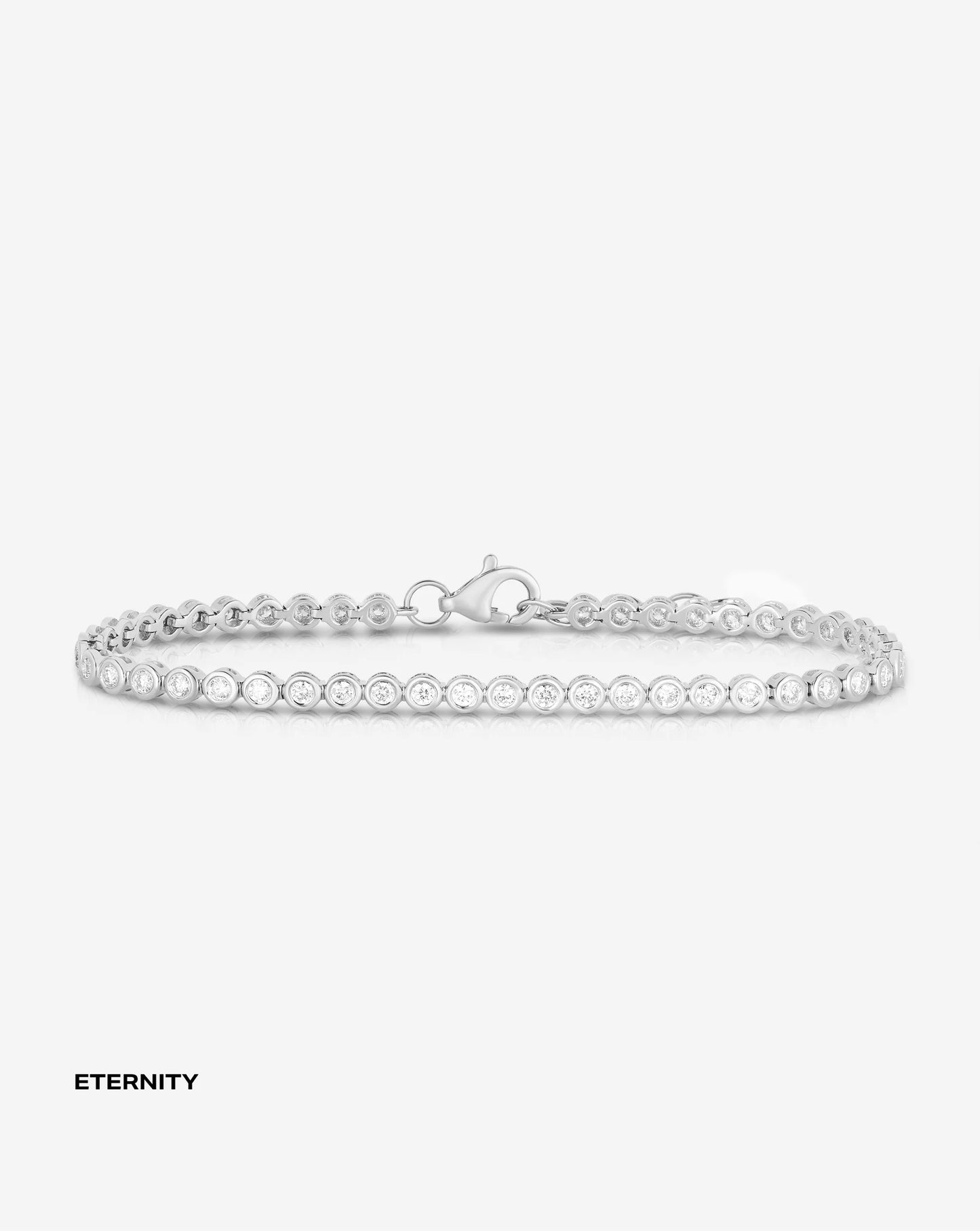 Bezel Mini Diamond Tennis Bracelet
