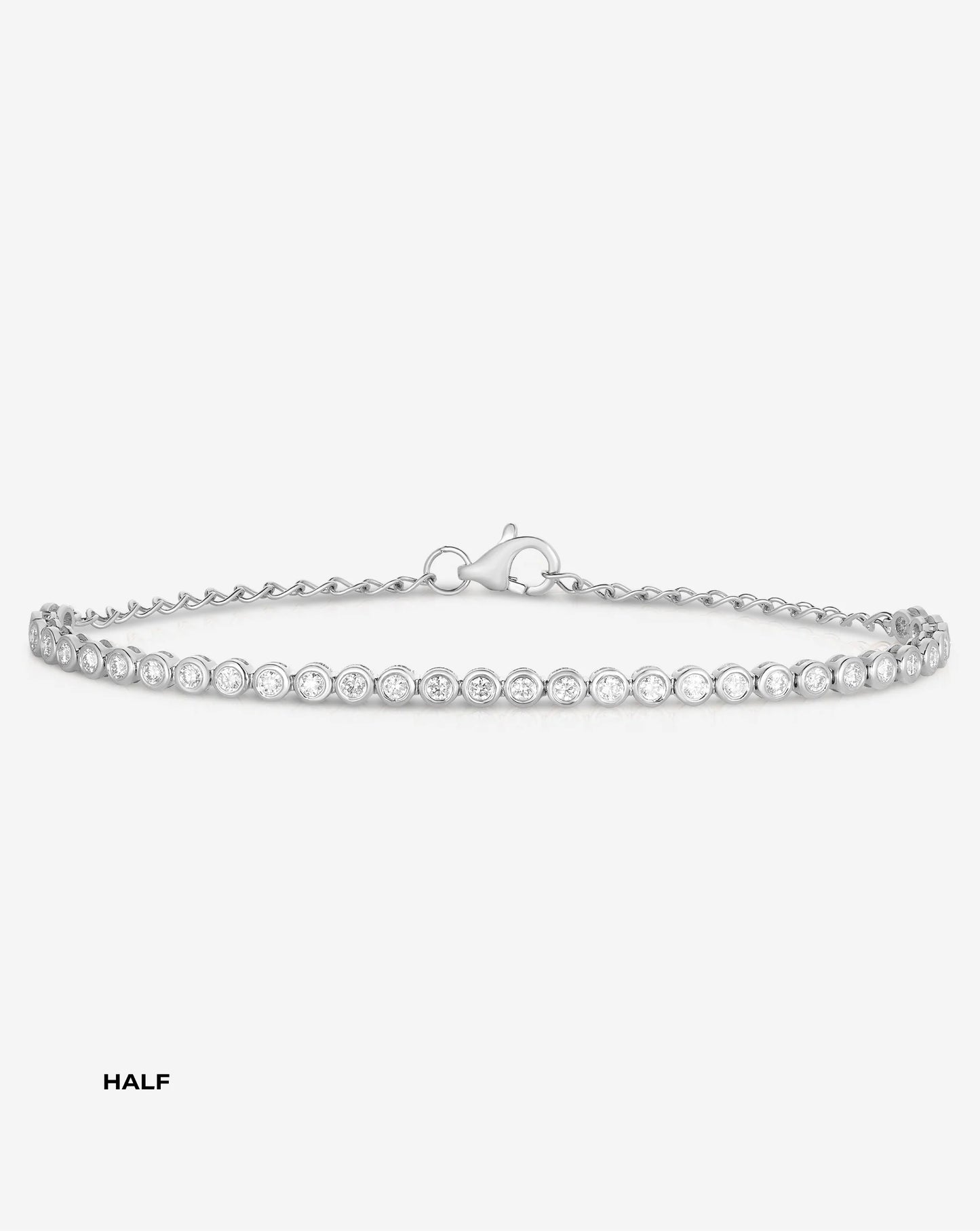 Bezel Mini Diamond Tennis Bracelet