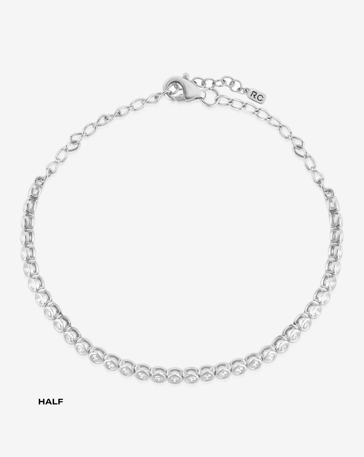 Bezel Mini Diamond Tennis Bracelet