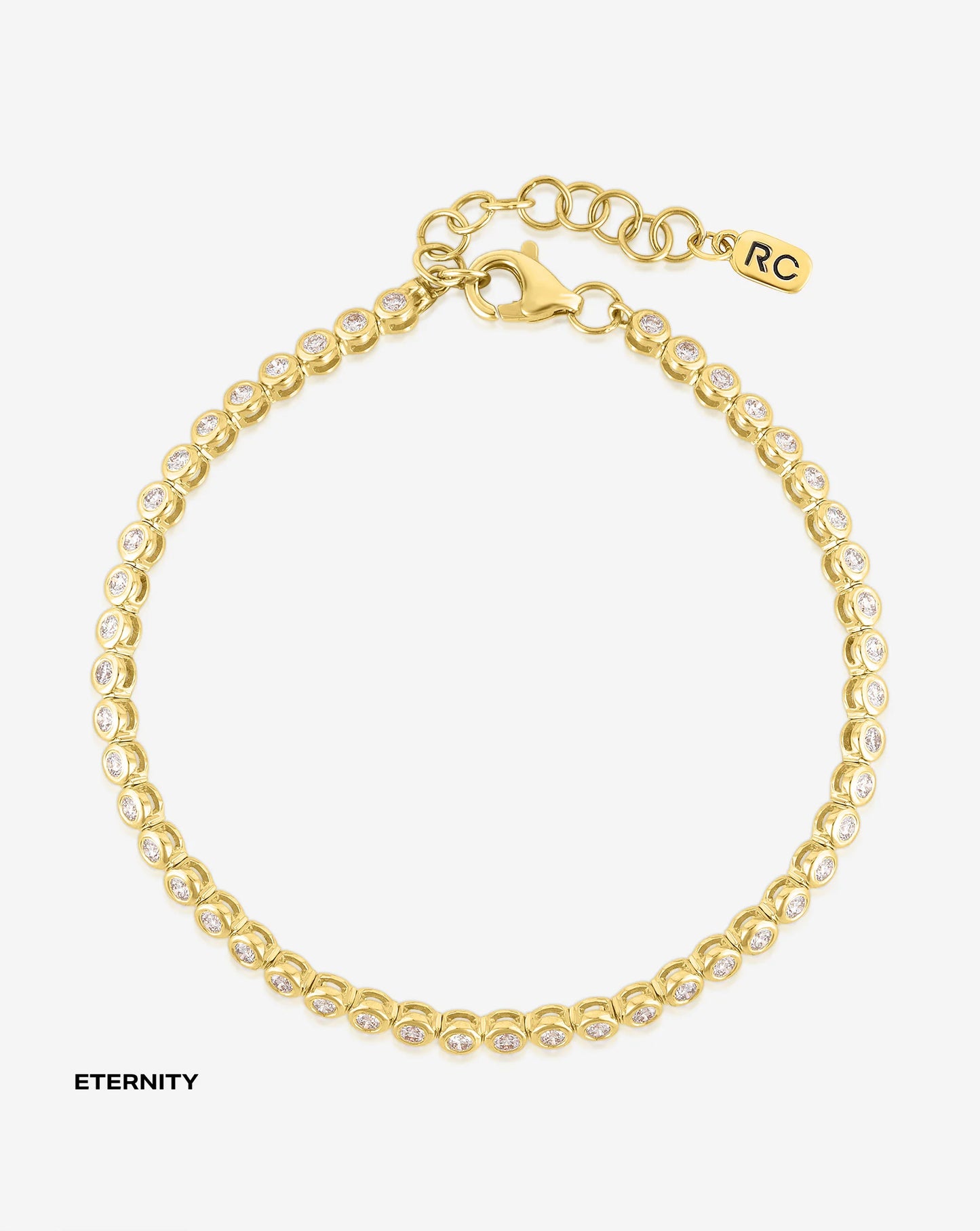 Bezel Mini Diamond Tennis Bracelet