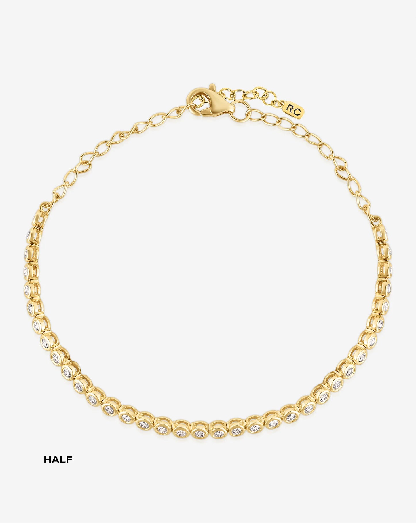 Bezel Mini Diamond Tennis Bracelet