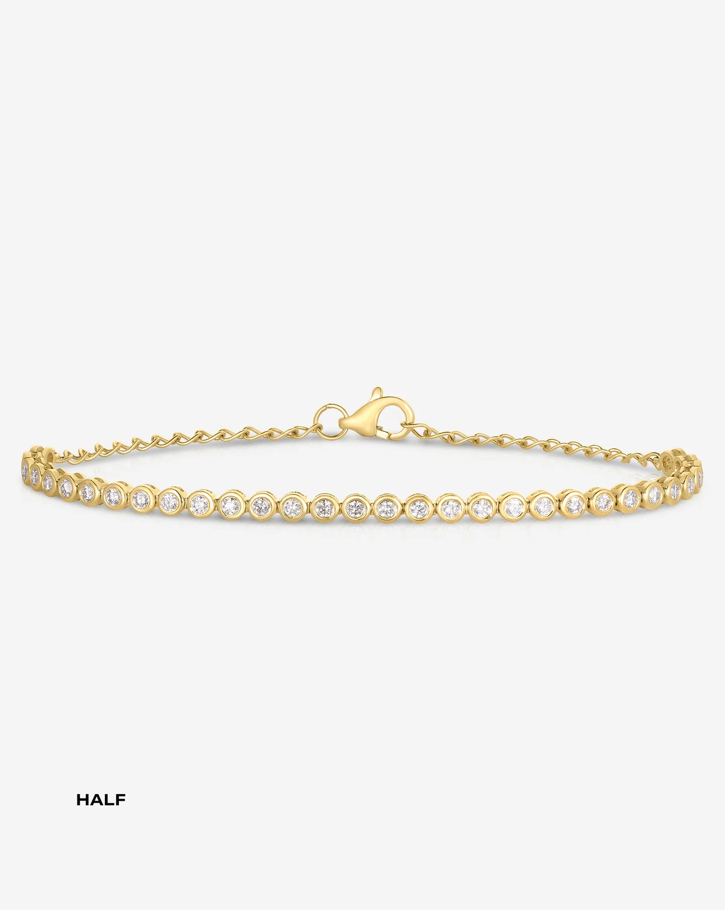 Bezel Mini Diamond Tennis Bracelet