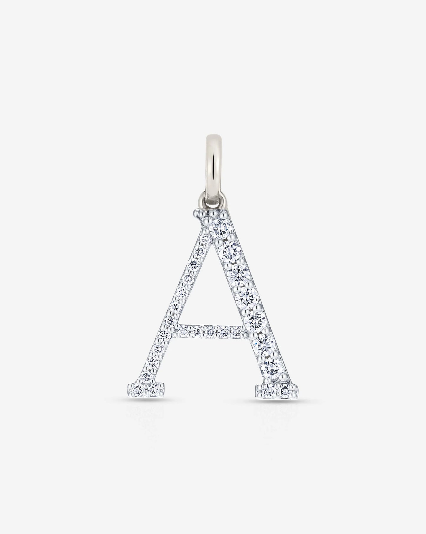 Large Diamond Initial Pendant