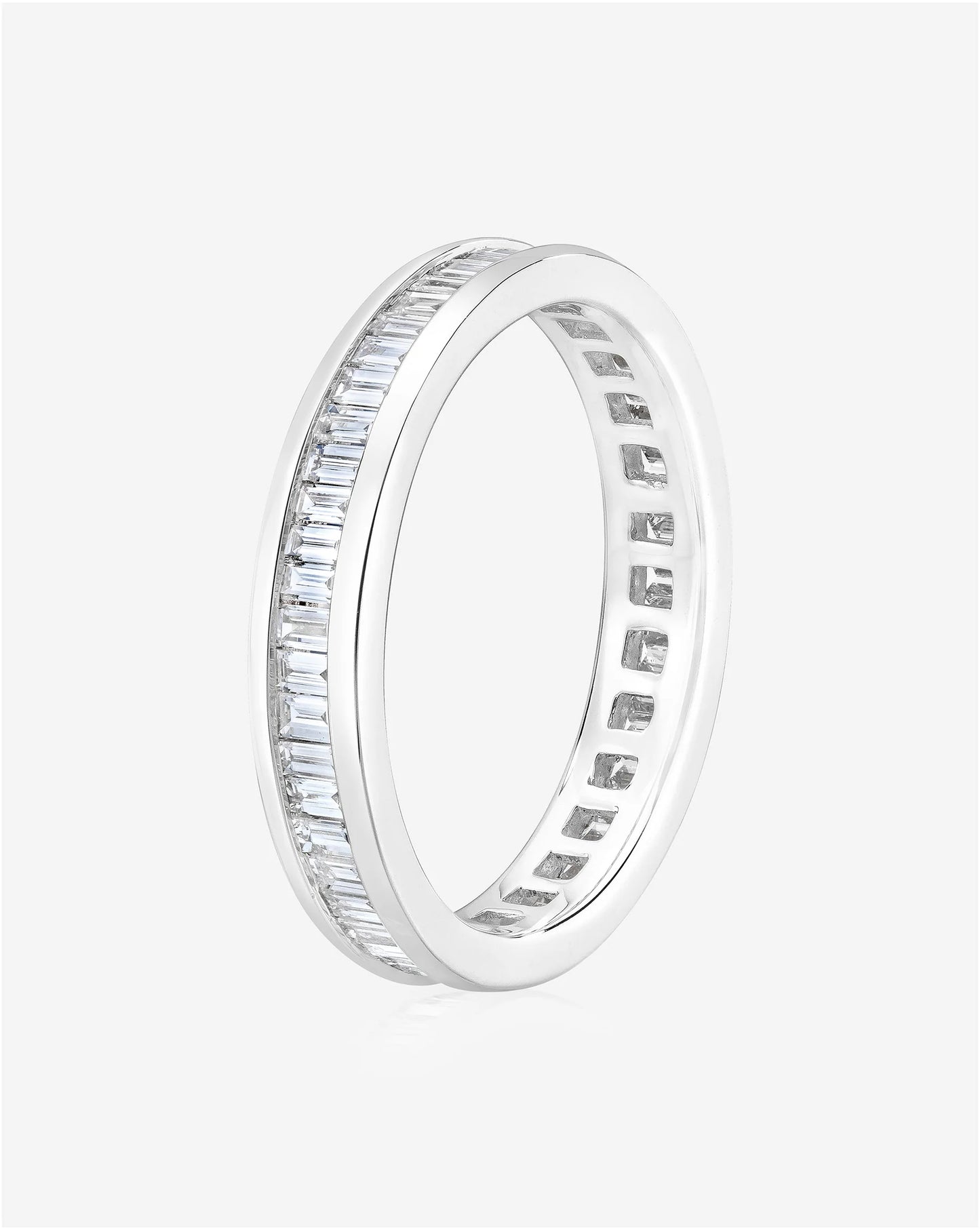 Baguette Diamond Channel Set Eternity Band