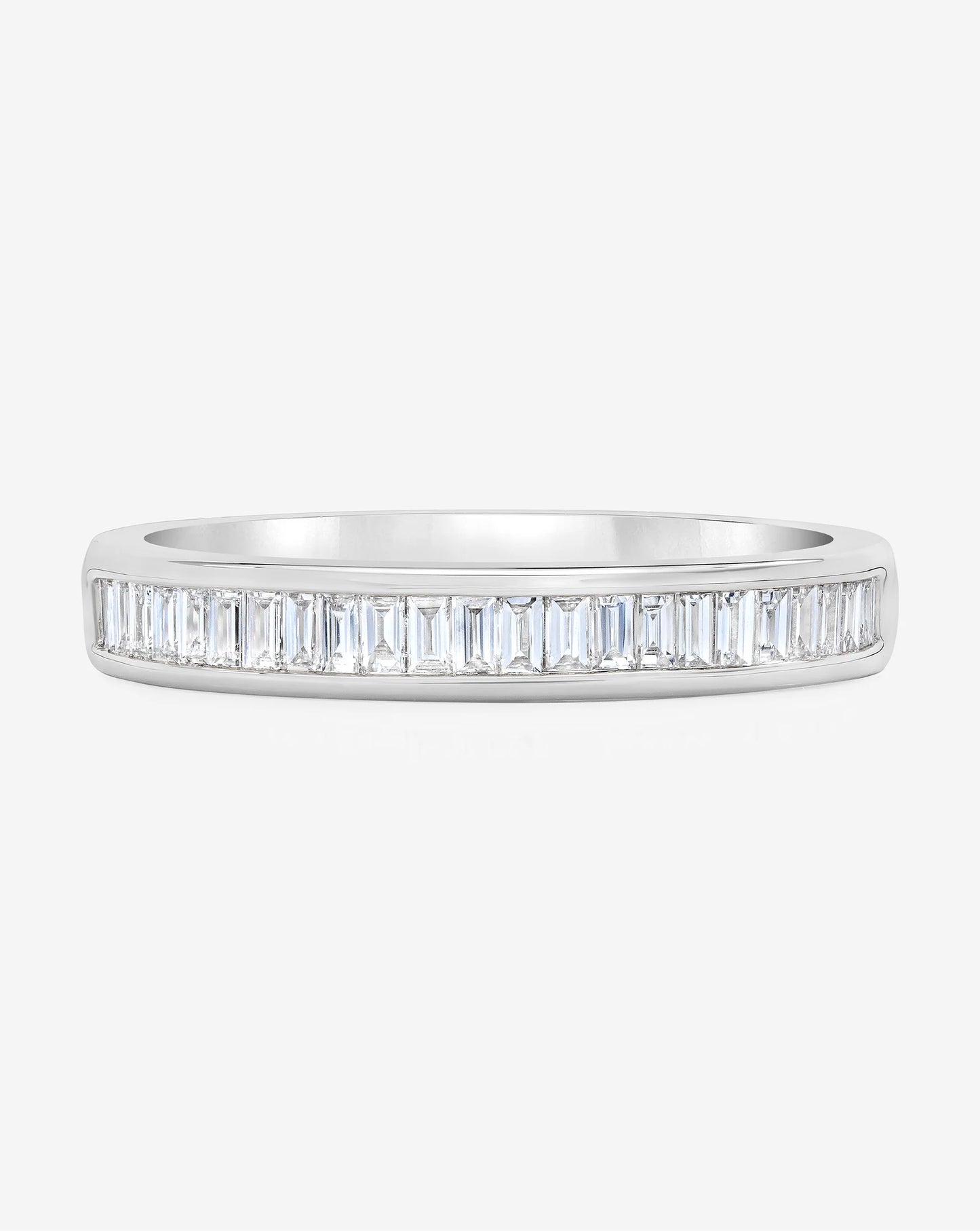 Baguette Diamond Channel Set Half Band
