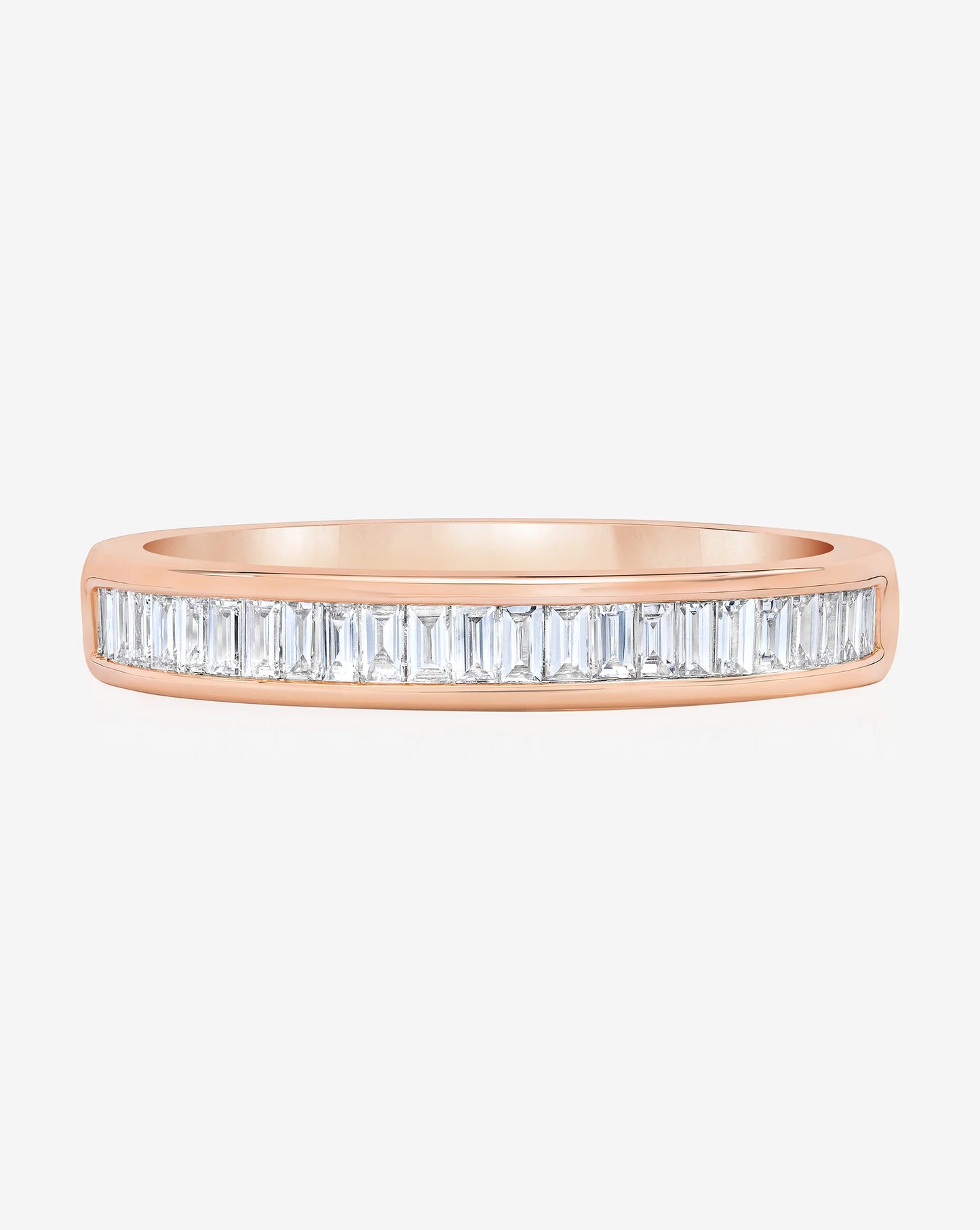 Baguette Diamond Channel Set Half Band