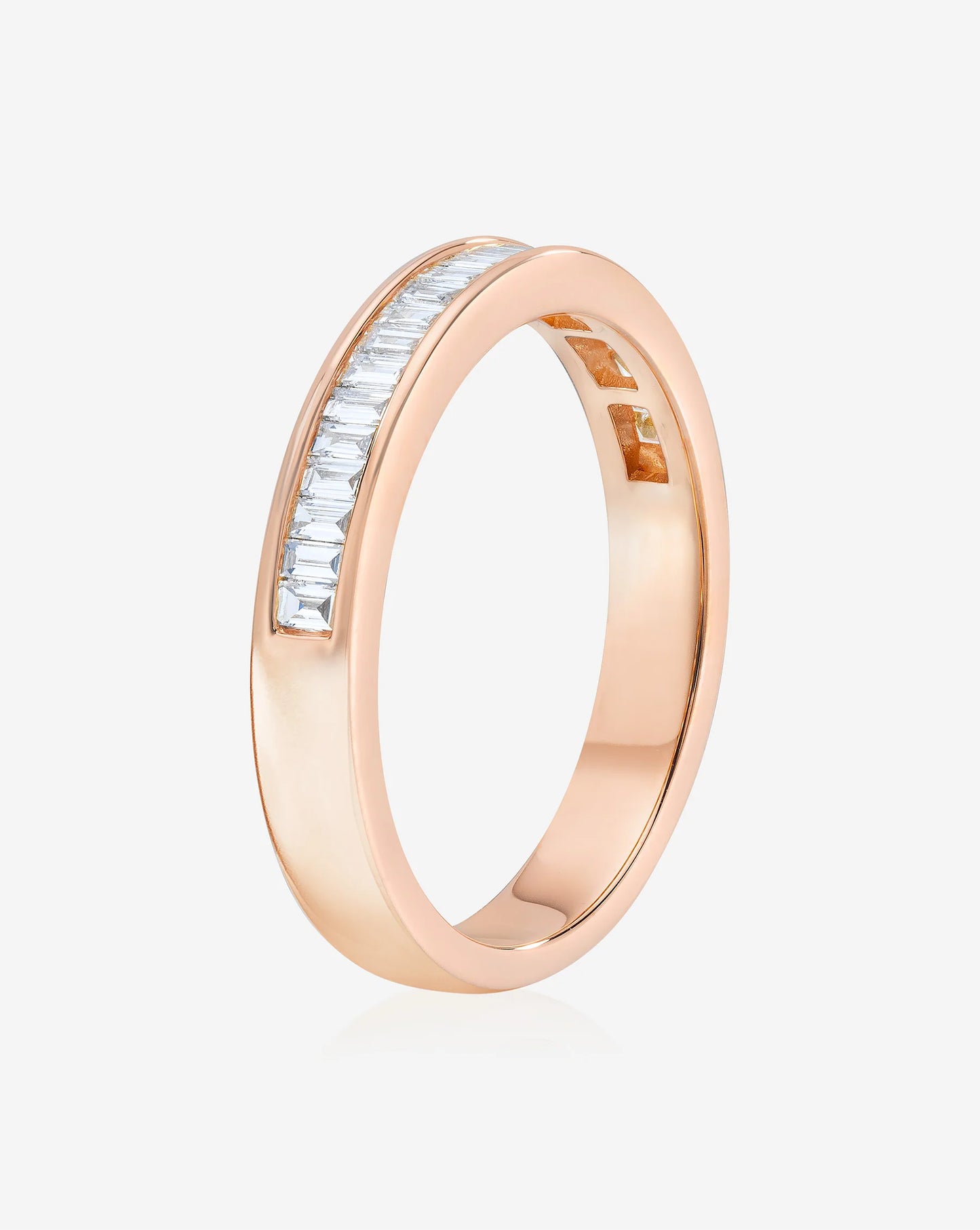 Baguette Diamond Channel Set Half Band