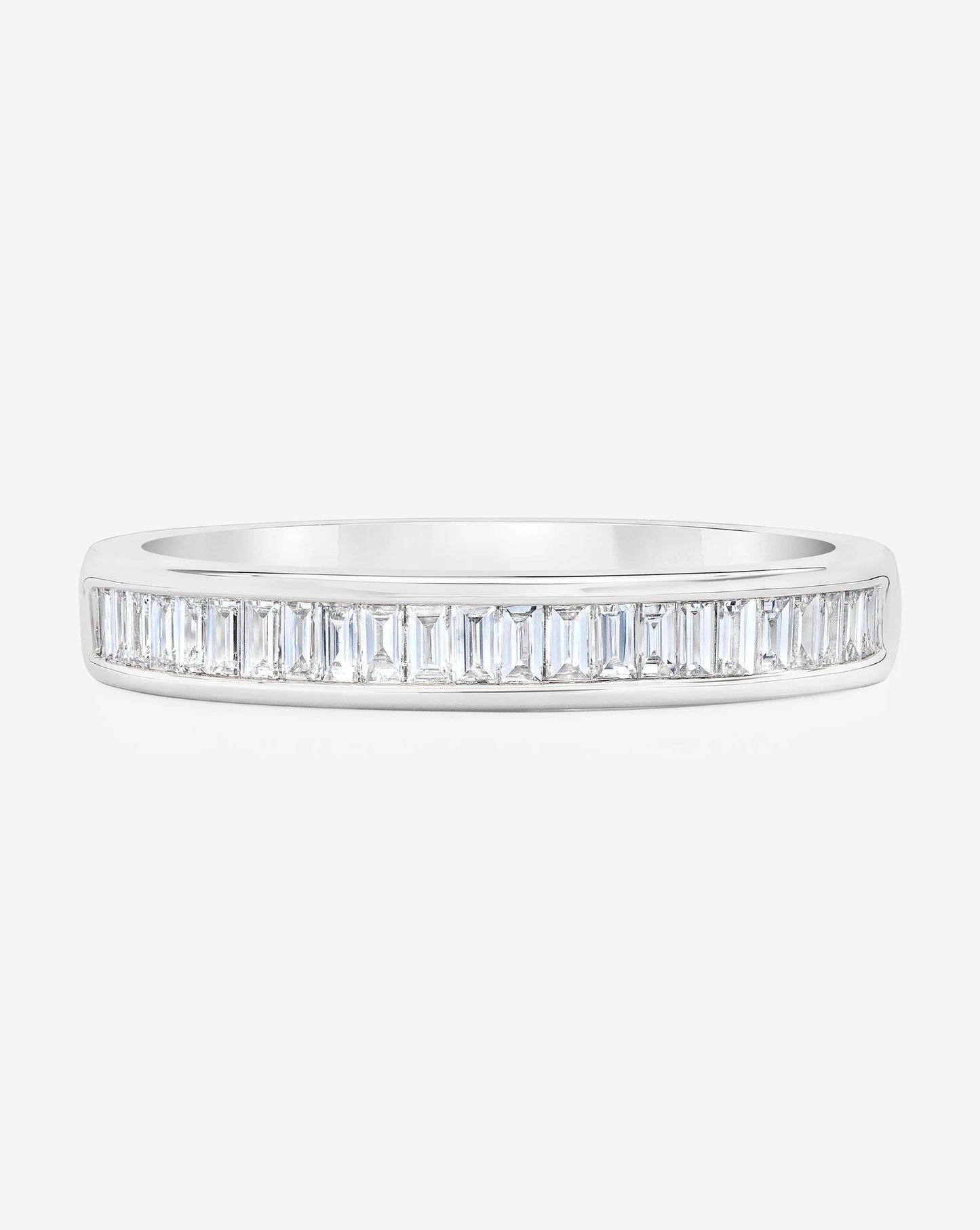 Baguette Diamond Channel Set Half Band