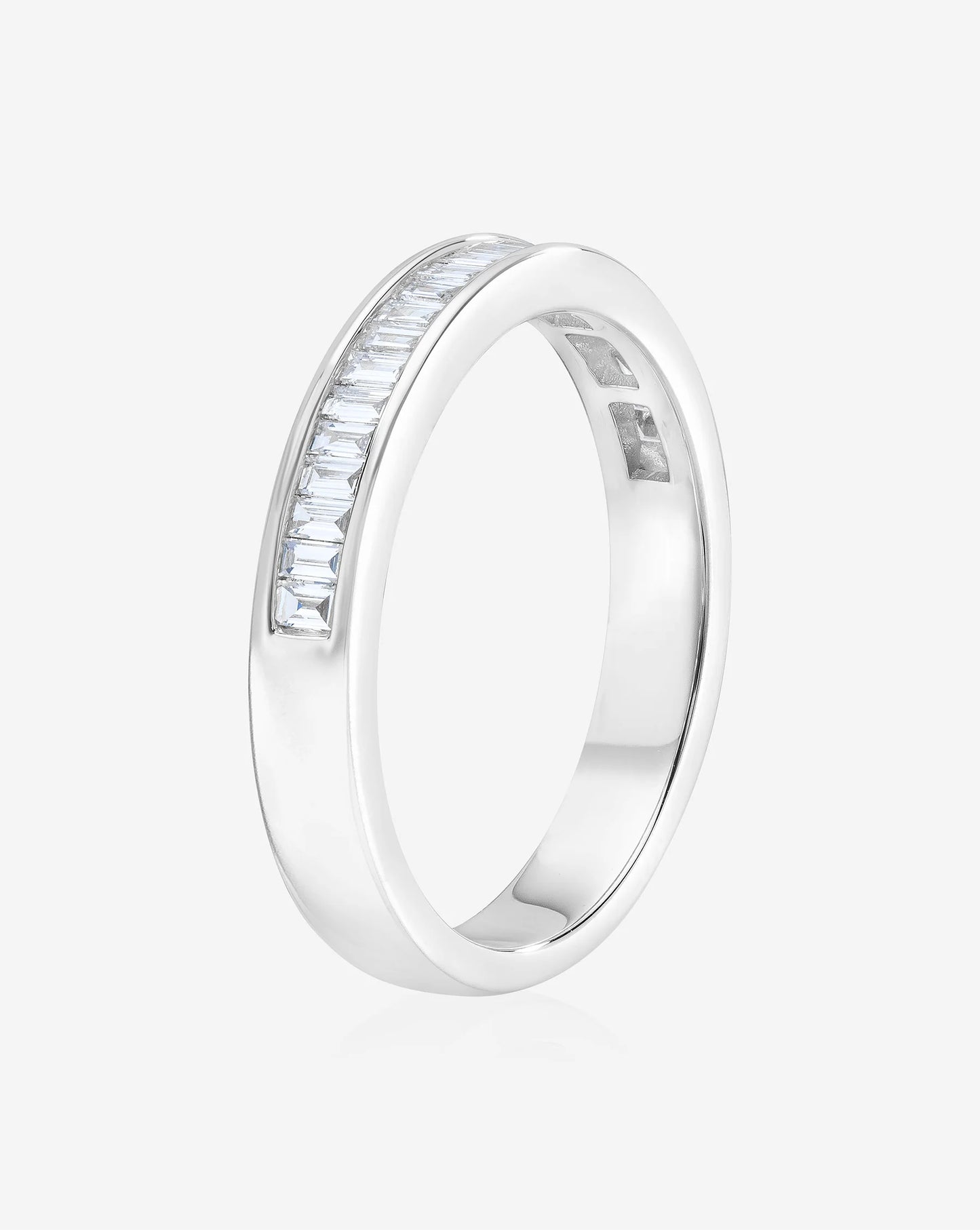 Baguette Diamond Channel Set Half Band
