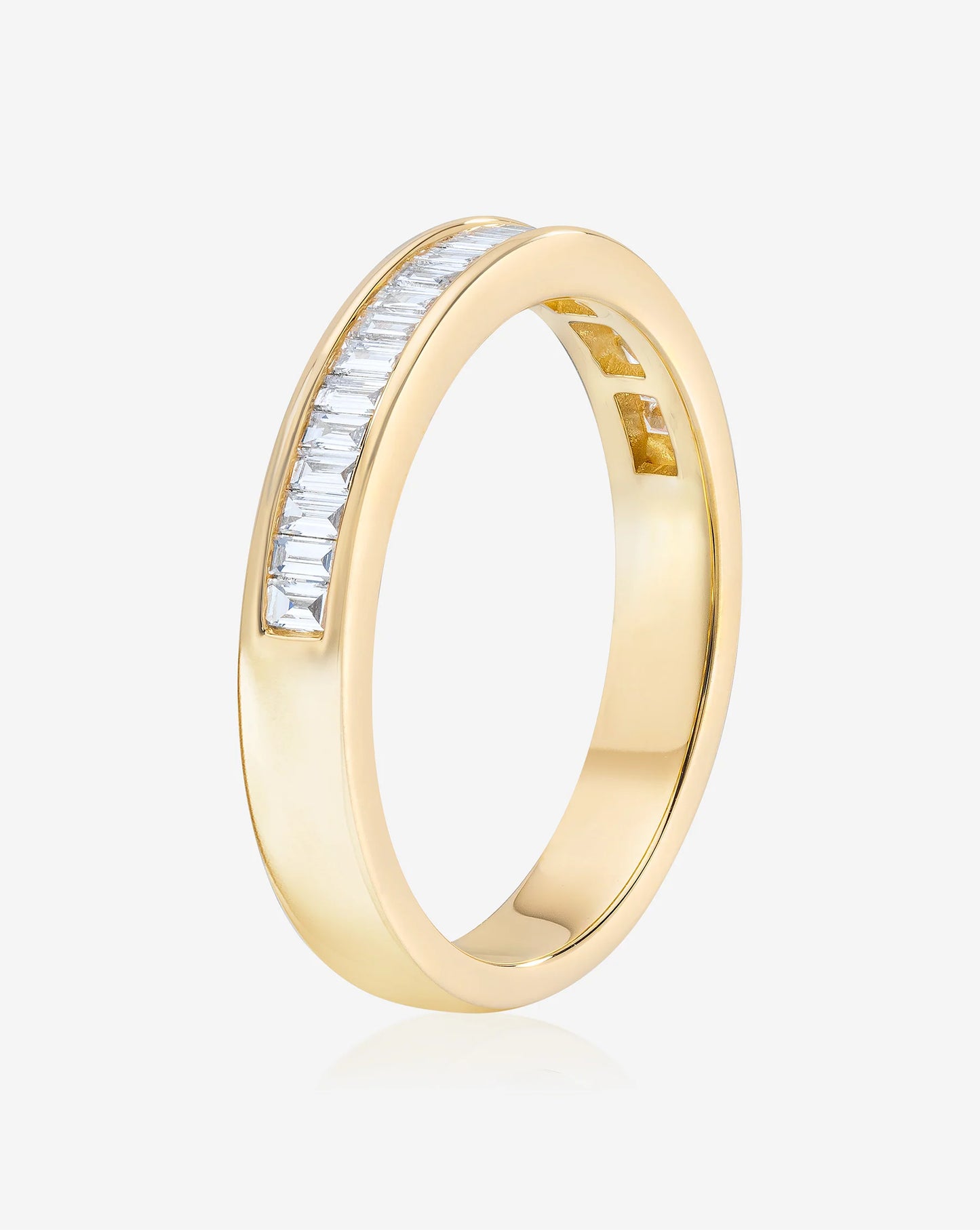 Baguette Diamond Channel Set Half Band