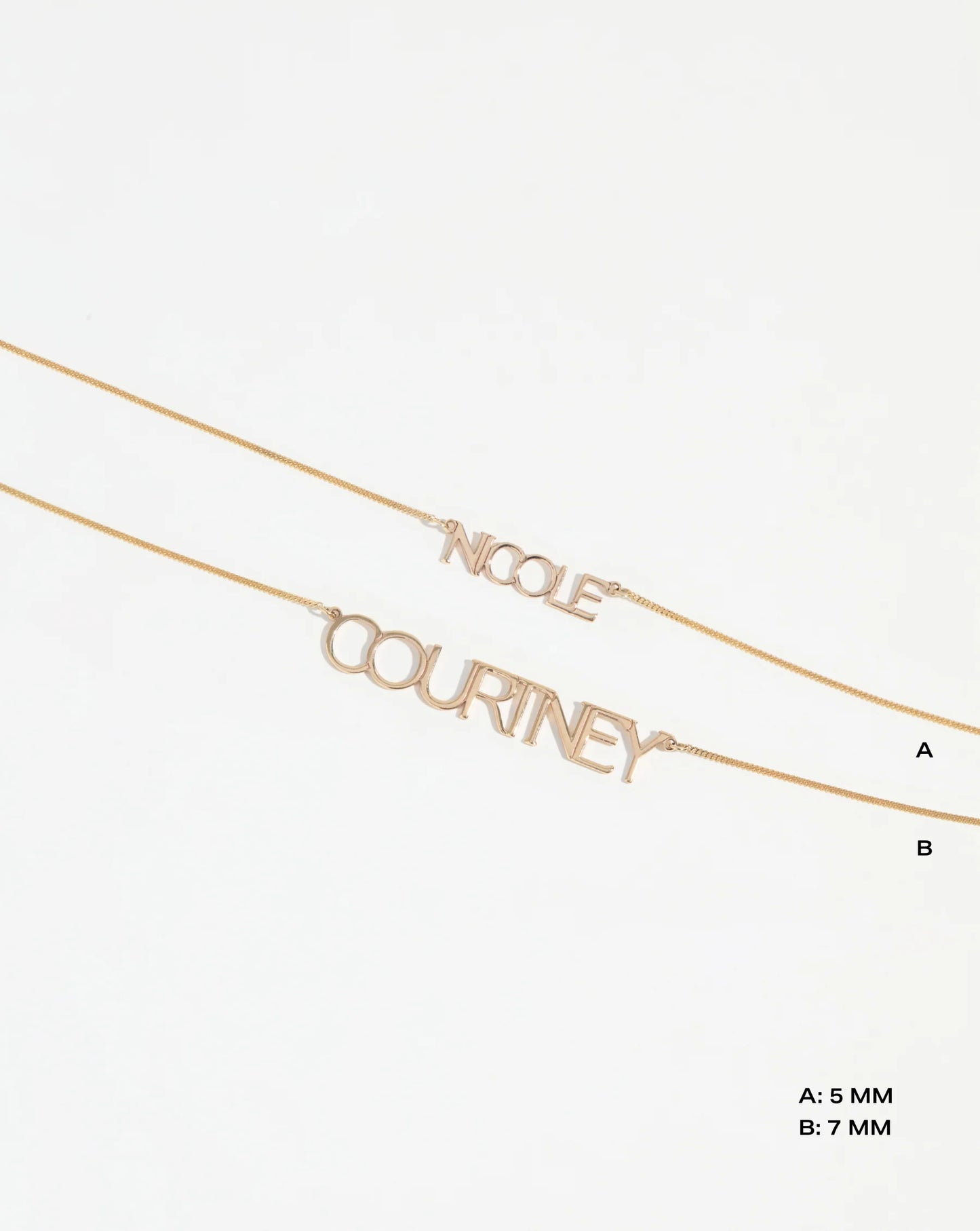 Personalized Block Name Necklace