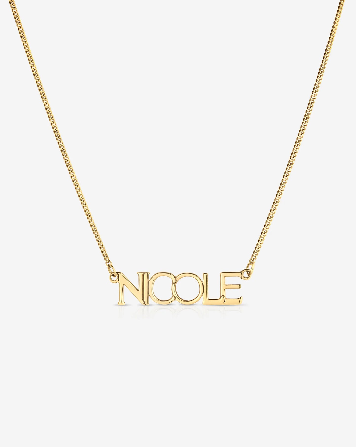 Personalized Block Name Necklace