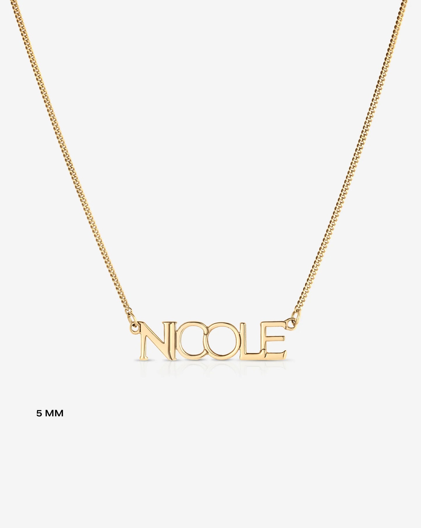 Personalized Block Name Necklace