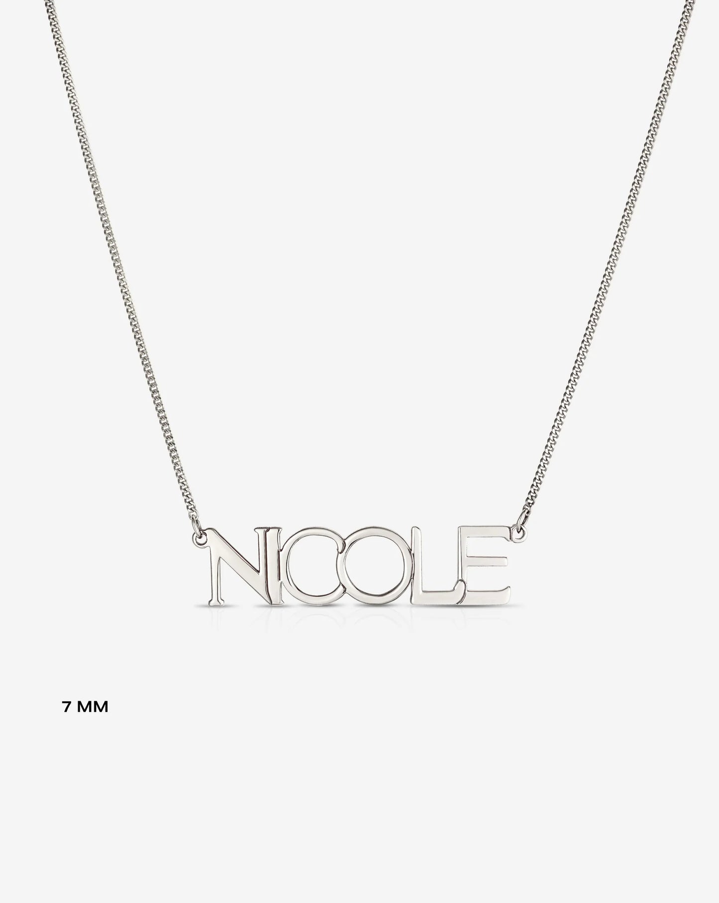 Personalized Block Name Necklace