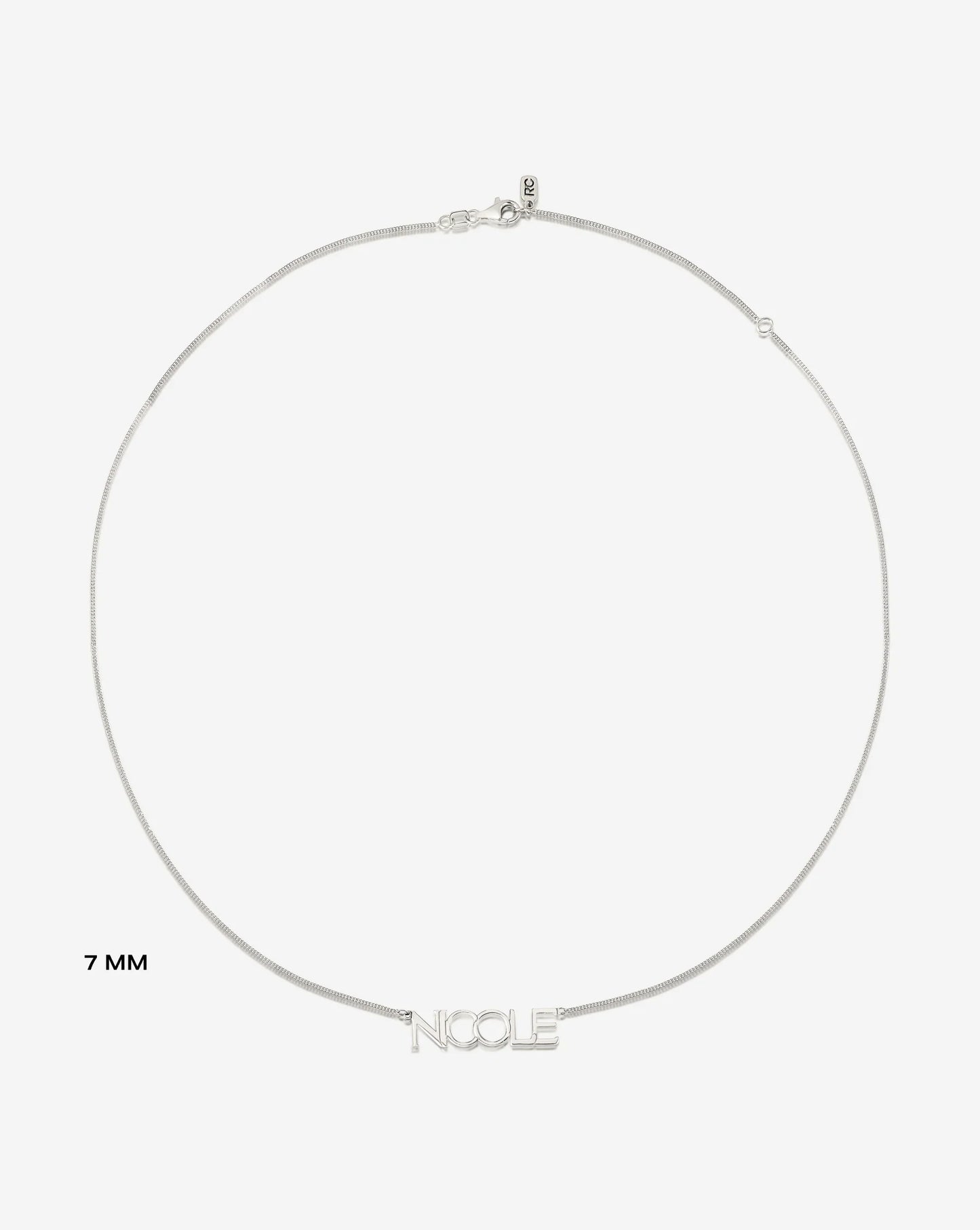 Personalized Block Name Necklace