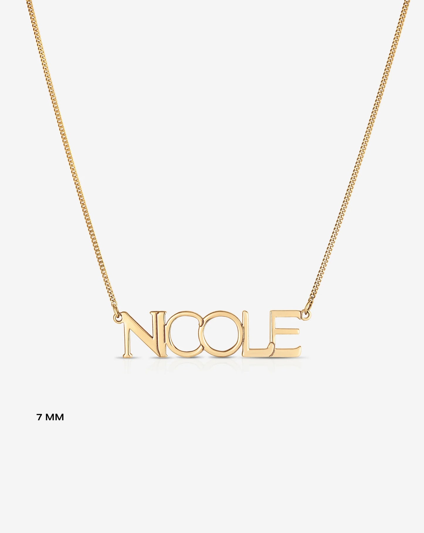 Personalized Block Name Necklace