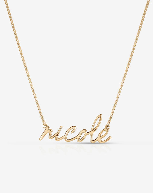 Personalized Script Name Necklace