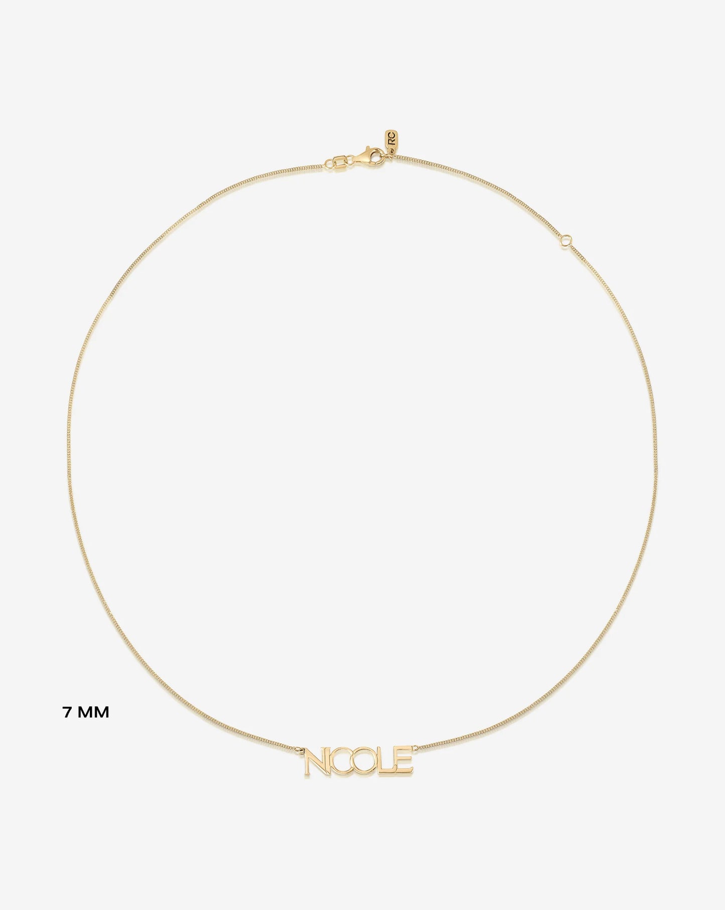 Personalized Block Name Necklace