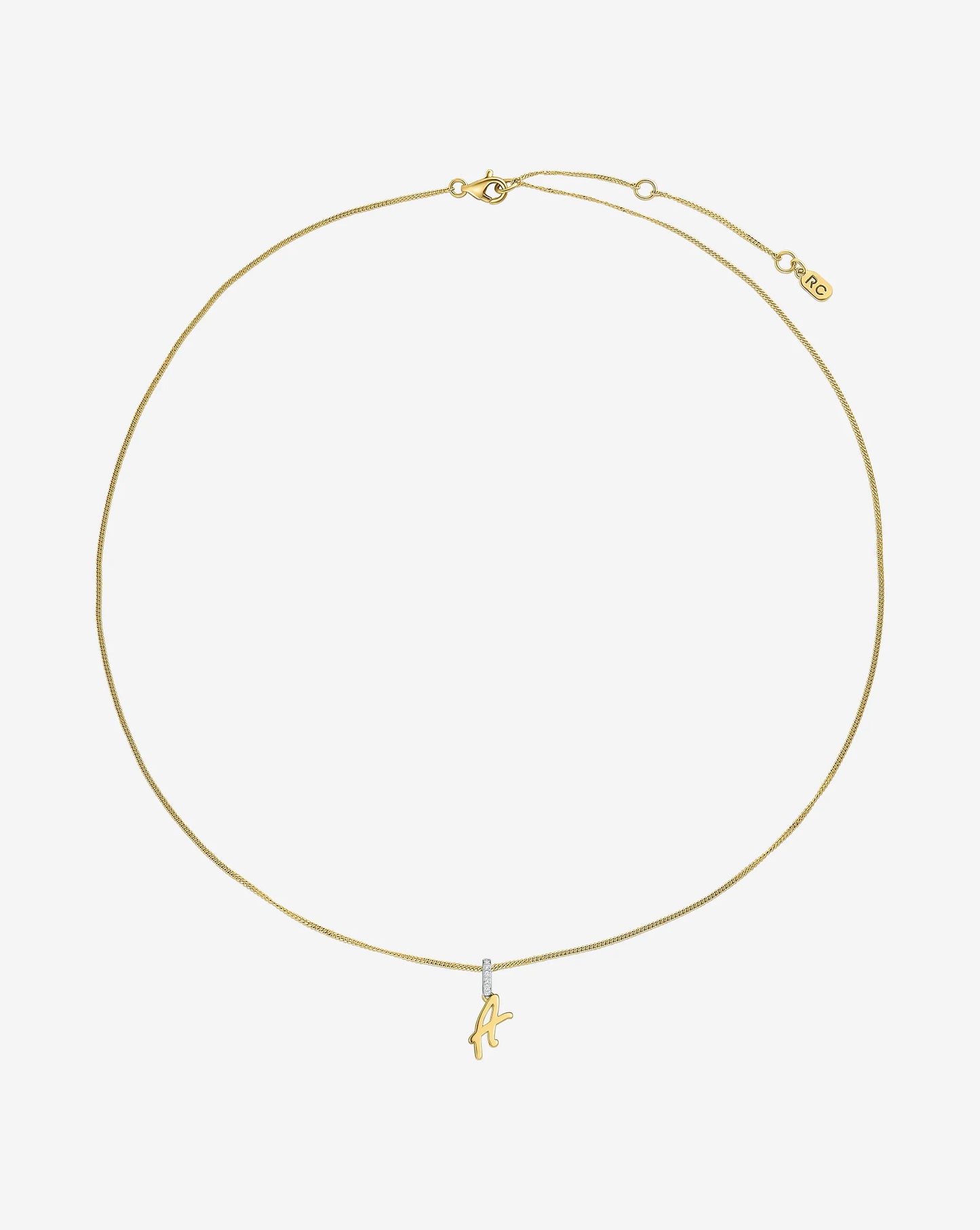 Script Initial Necklace