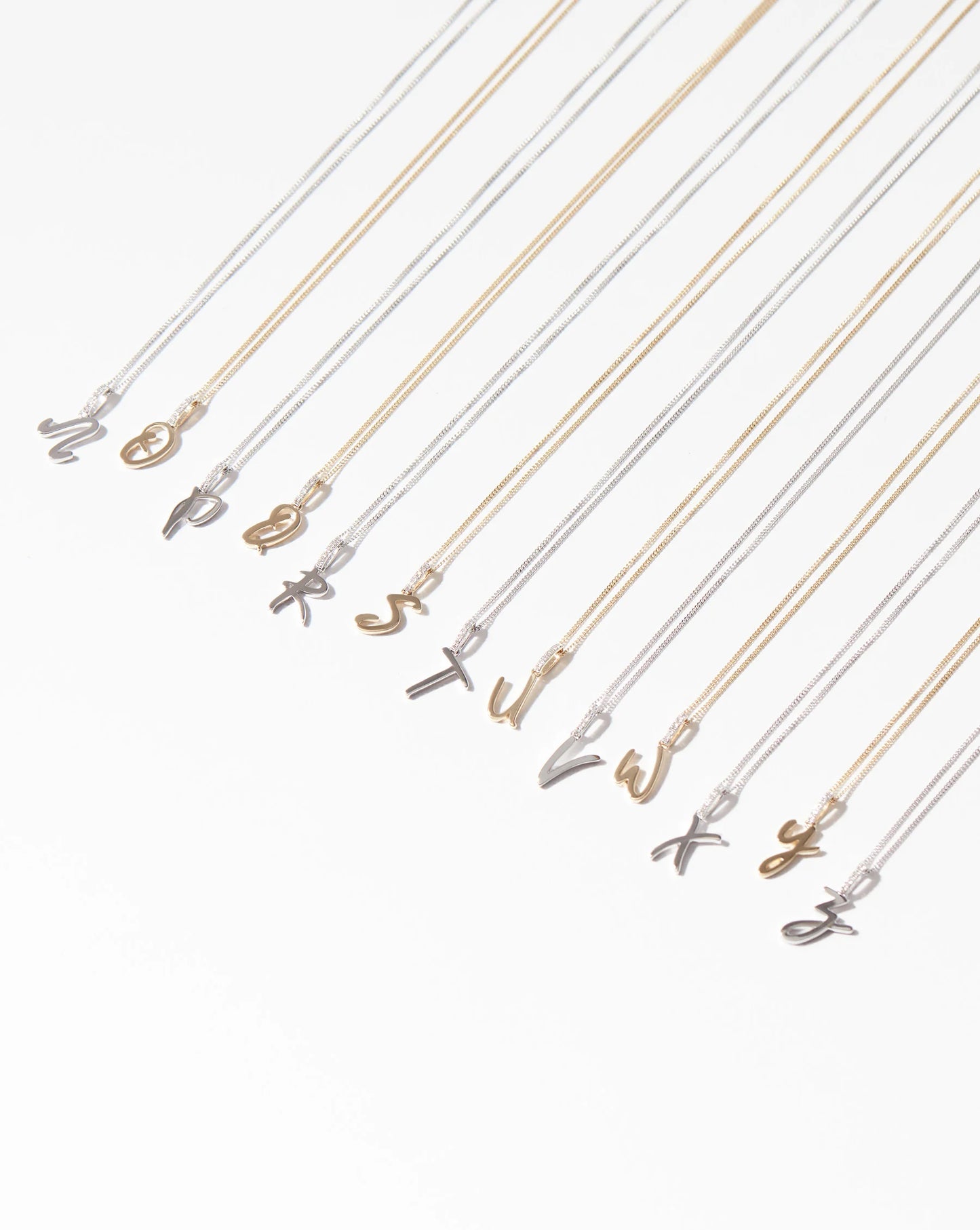 Script Initial Necklace