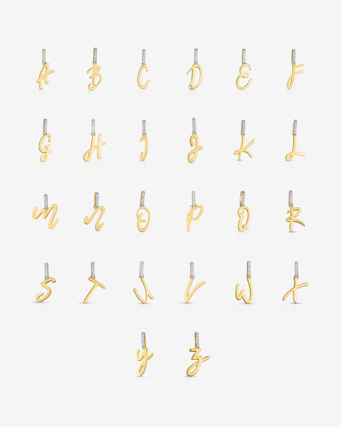 Script Initial Necklace