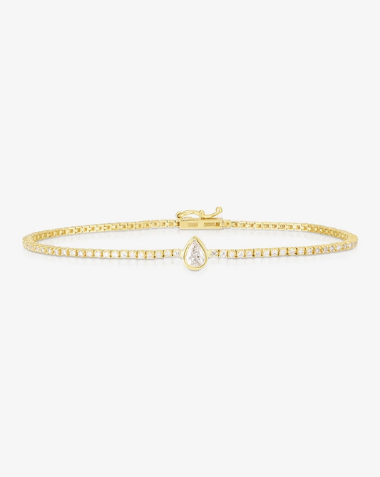Single Mixed Shapes Diamond Tennis Bracelet