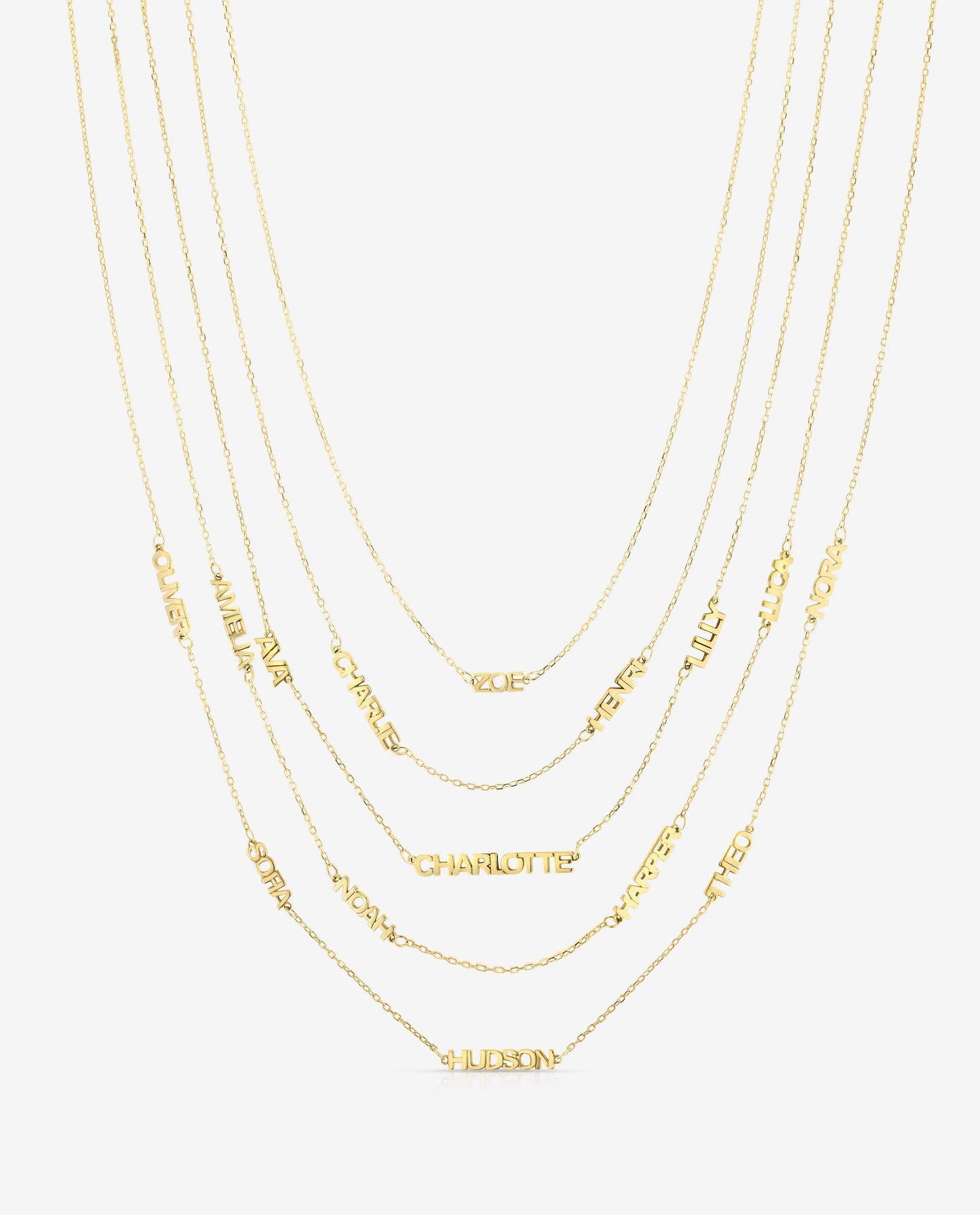 Personalized Multi-Name Necklace